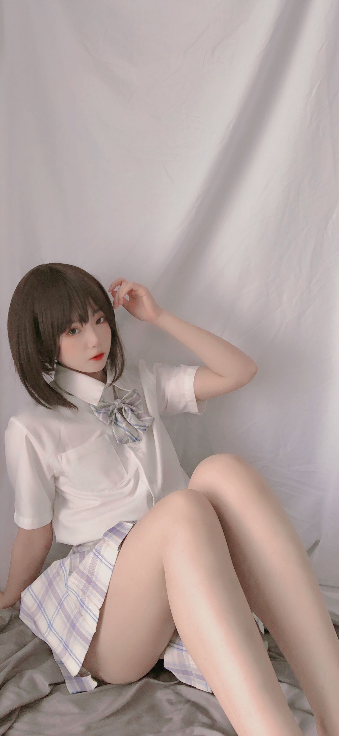 图片[9]-[Cosplay] 萌妹是青水 – 学妹jk-秀臀网-高品质图集网