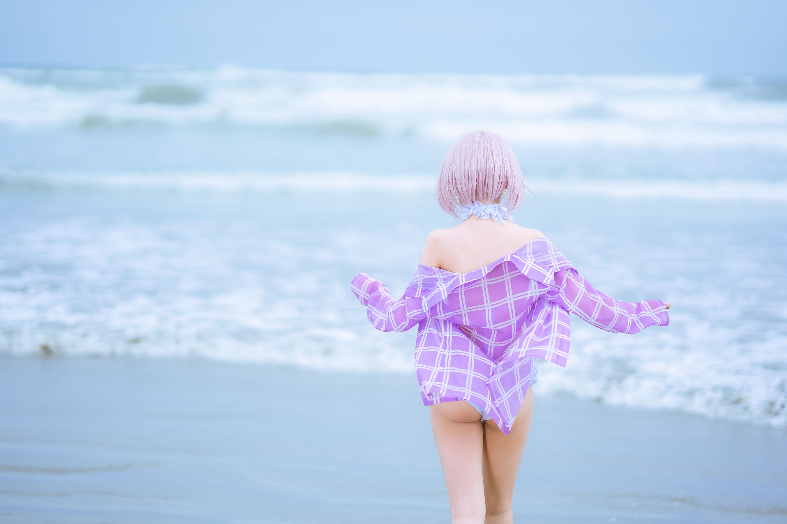 图片[7]-[网红COSER写真] 动漫博主果咩酱w – 海边玛修-秀臀网-高品质图集网