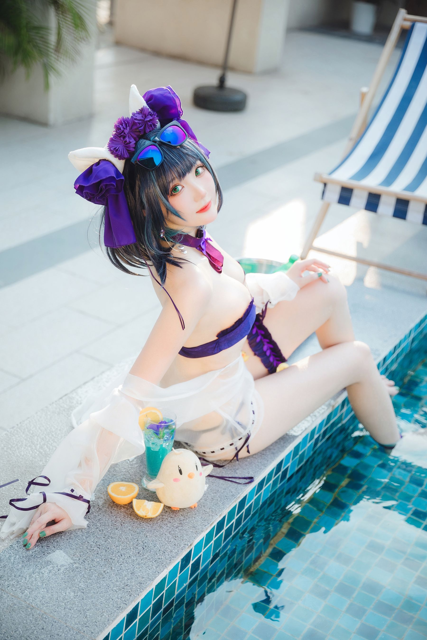图片[4]-Coser瓜希酱福利 – 柴郡泳装-蕾丝百合网-美图分享,Cosplay美图,私房写真,套图下载