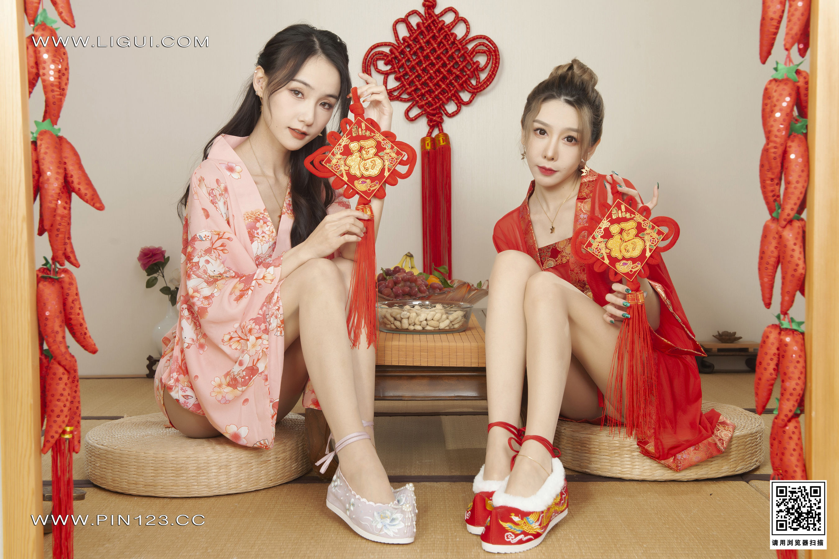 图片[2]-[Ligui丽柜] 兔子＆心心 花足迎春(上)-秀臀网-高品质图集网