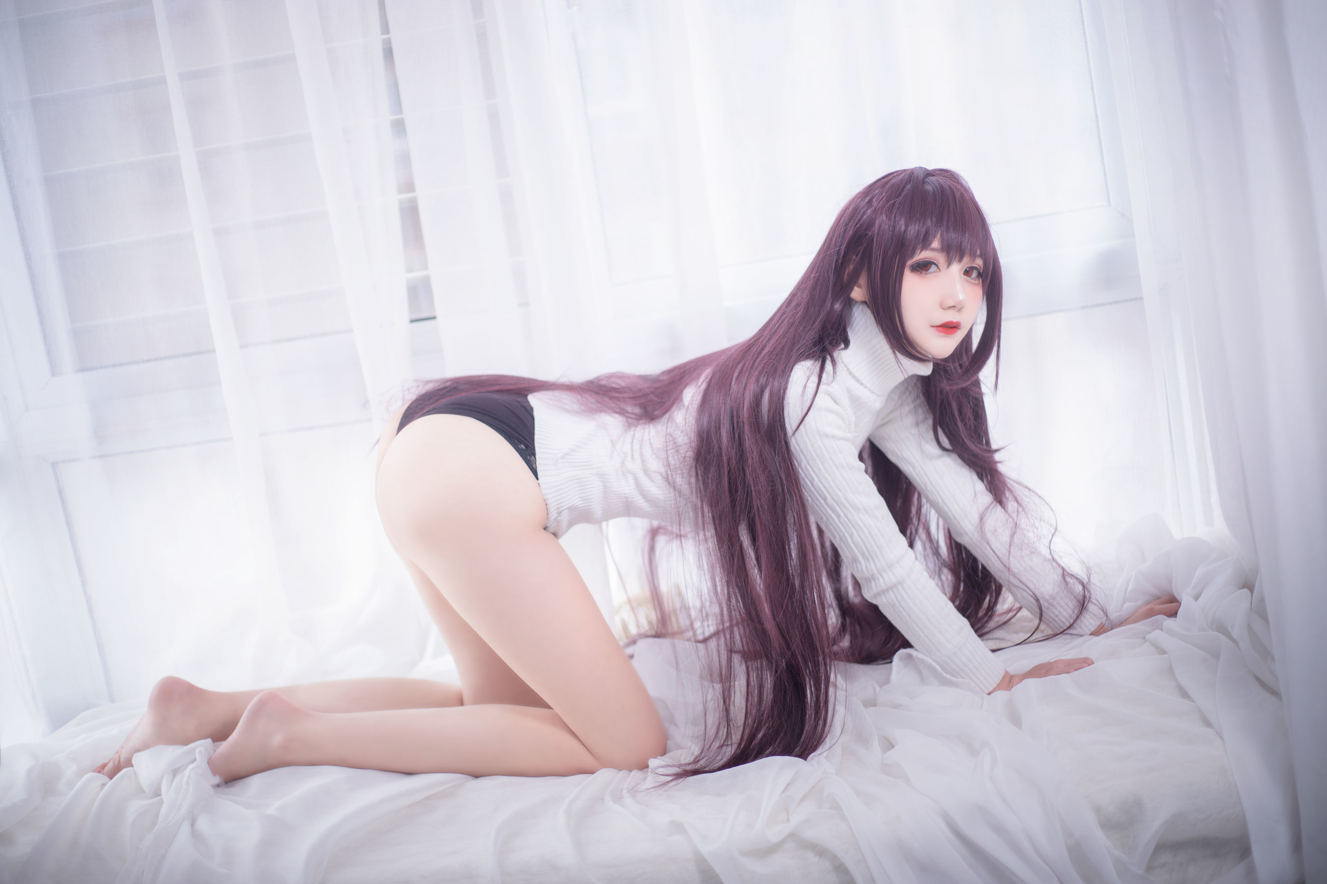 图片[2]-[COS福利] COS妹子仙九Airi – 斯卡哈毛衣-蕾丝百合网-美图分享,Cosplay美图,私房写真,套图下载
