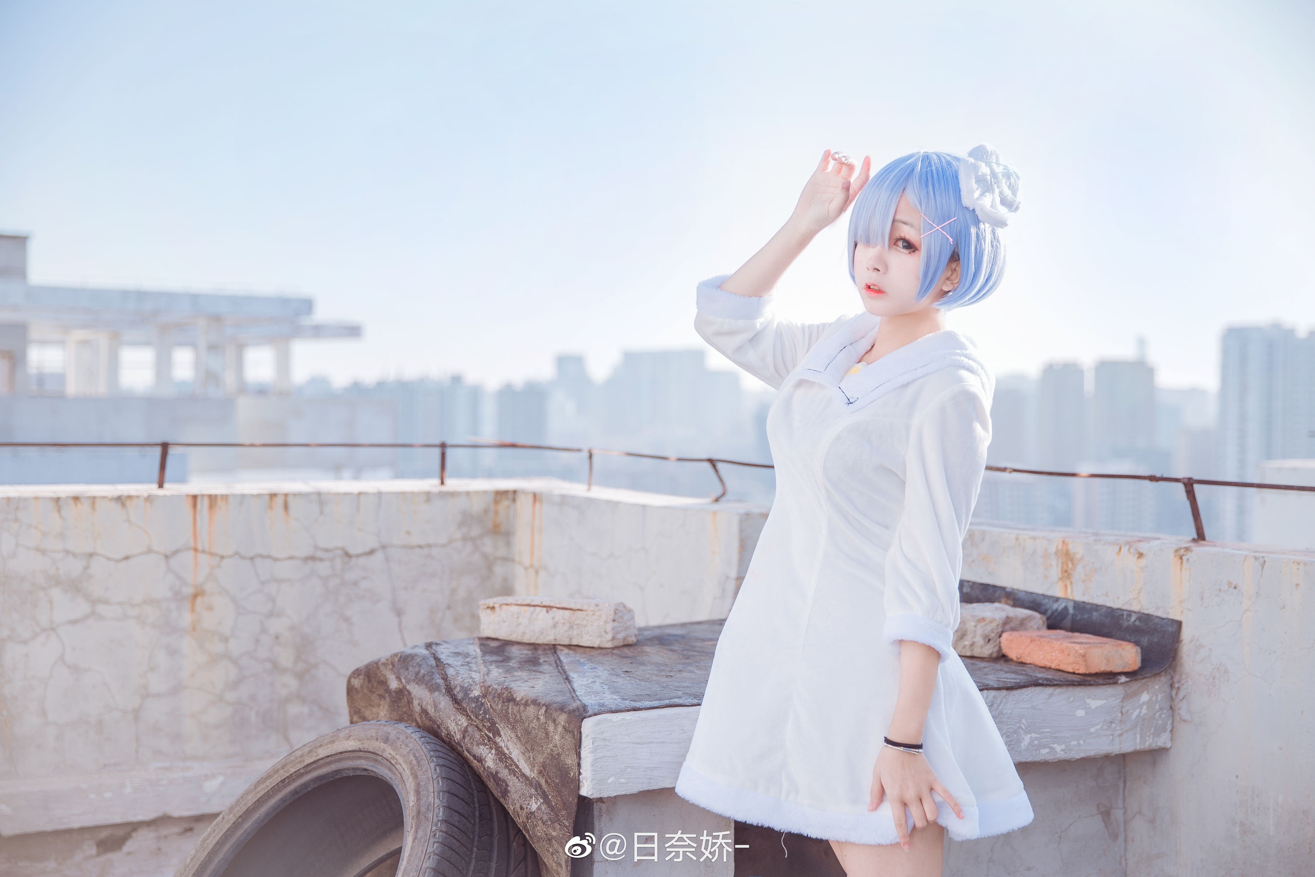 图片[5]-[COS福利] 日奈娇 – 蕾姆 白裙-蕾丝百合网-美图分享,Cosplay美图,私房写真,套图下载