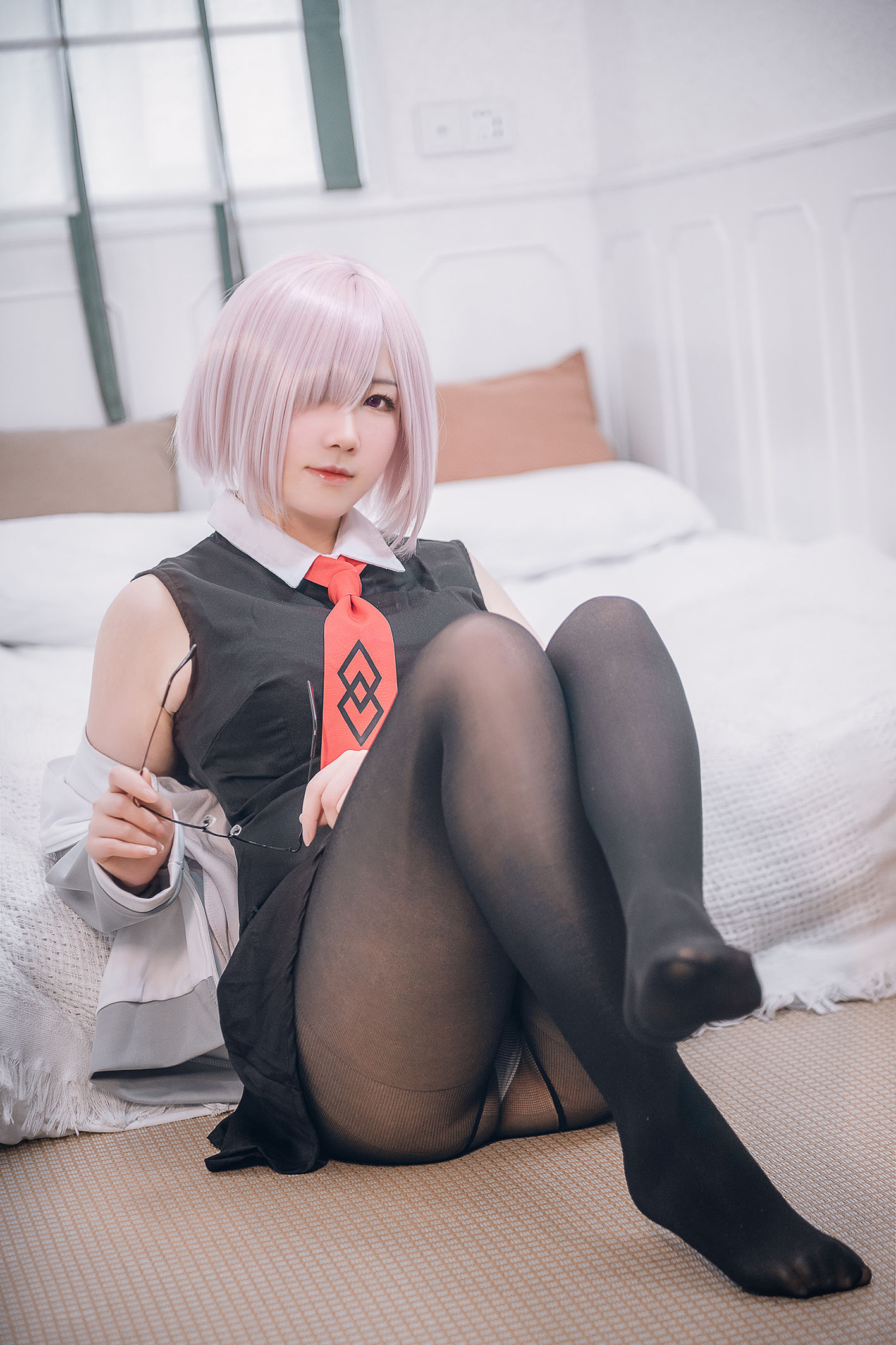 图片[3]-[网红COSER写真] 微肉感萌妹是本末末 – 玛修常服＆猫咪下着-蕾丝百合网-美图分享,Cosplay美图,私房写真,套图下载