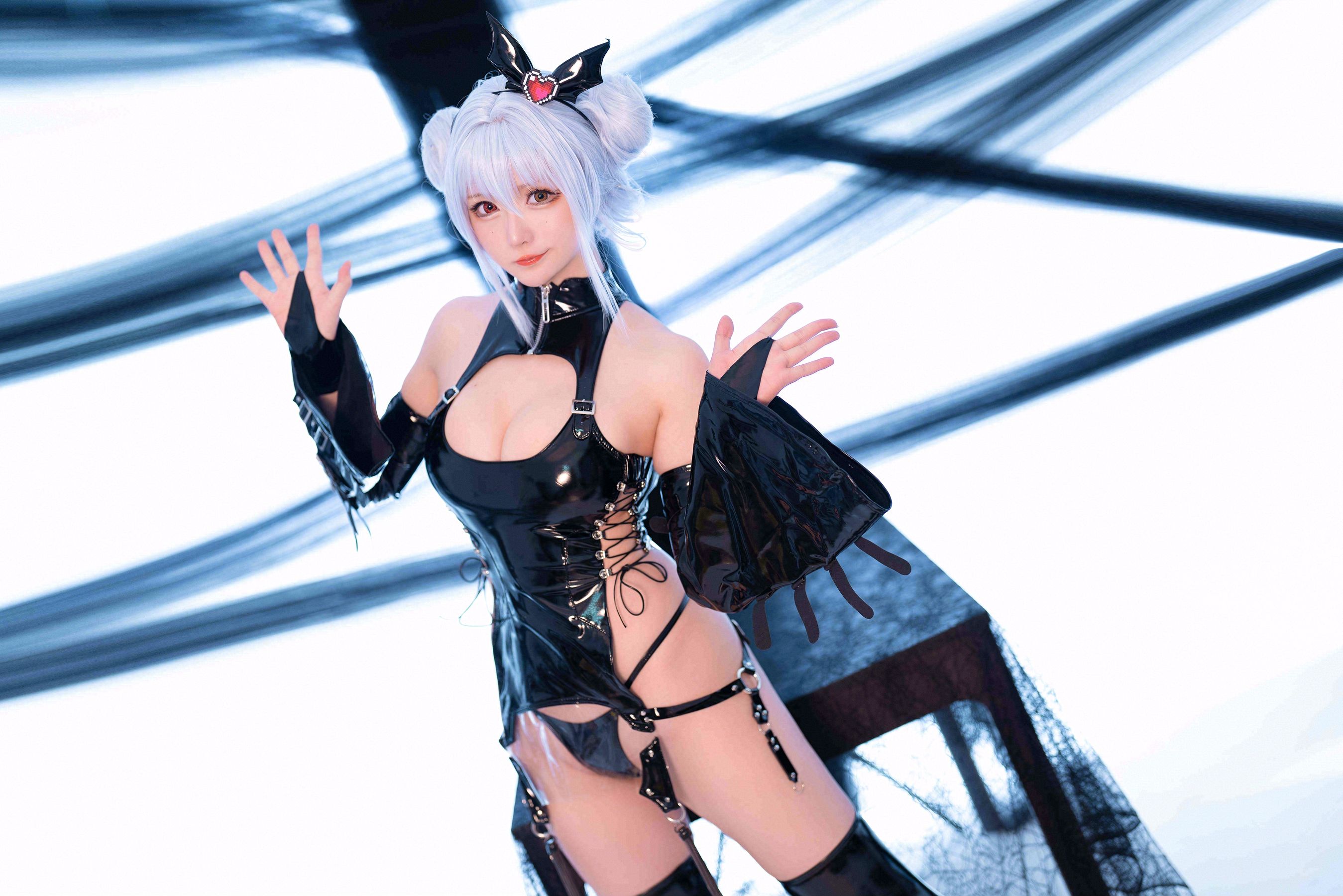 图片[2]-[福利COS] Coser小姐姐星之迟迟 – 水蓝小恶魔-蕾丝百合网-美图分享,Cosplay美图,私房写真,套图下载