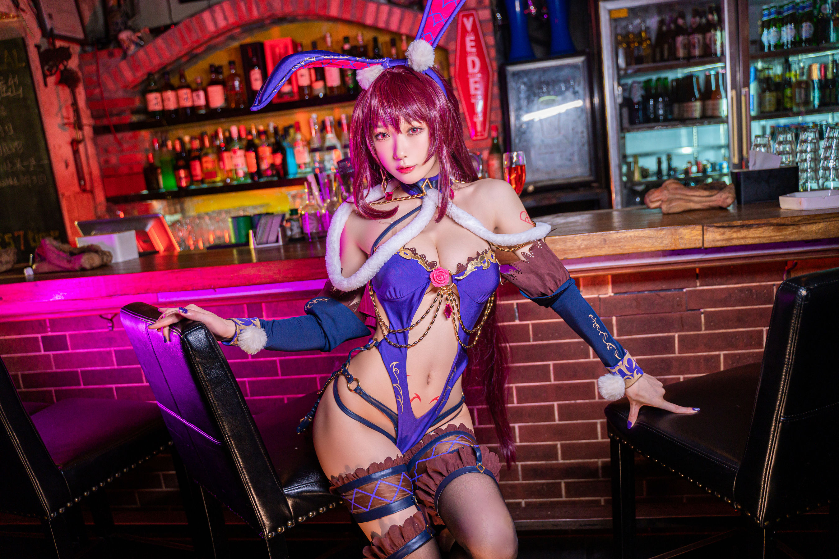 图片[8]-[网红COSER写真] 动漫博主阿包也是兔娘 – 斯卡哈兔女郎-秀臀网-高品质图集网