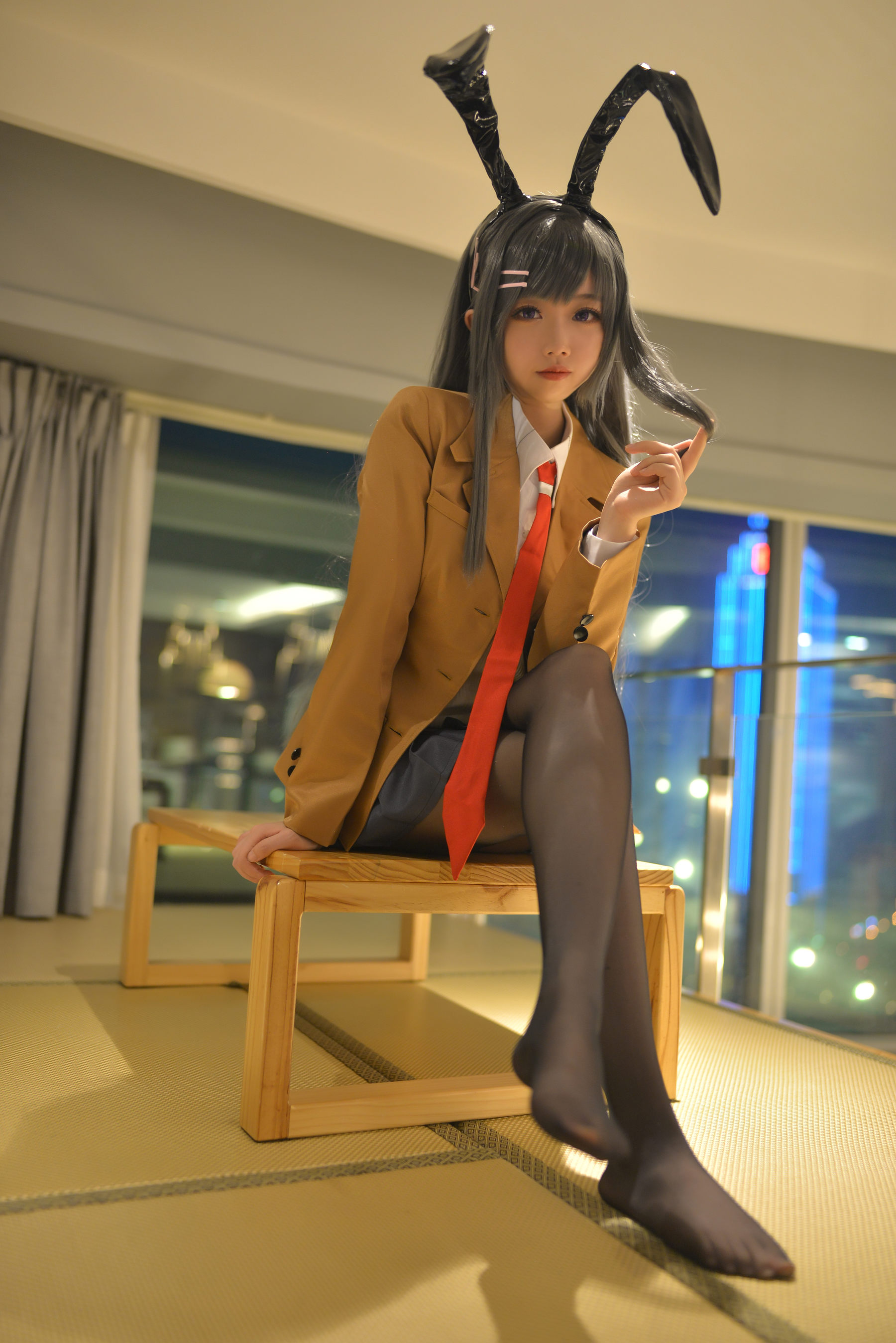 图片[4]-Cos小姐姐雪琪 – 麻衣制服兔女郎-蕾丝百合网-美图分享,Cosplay美图,私房写真,套图下载