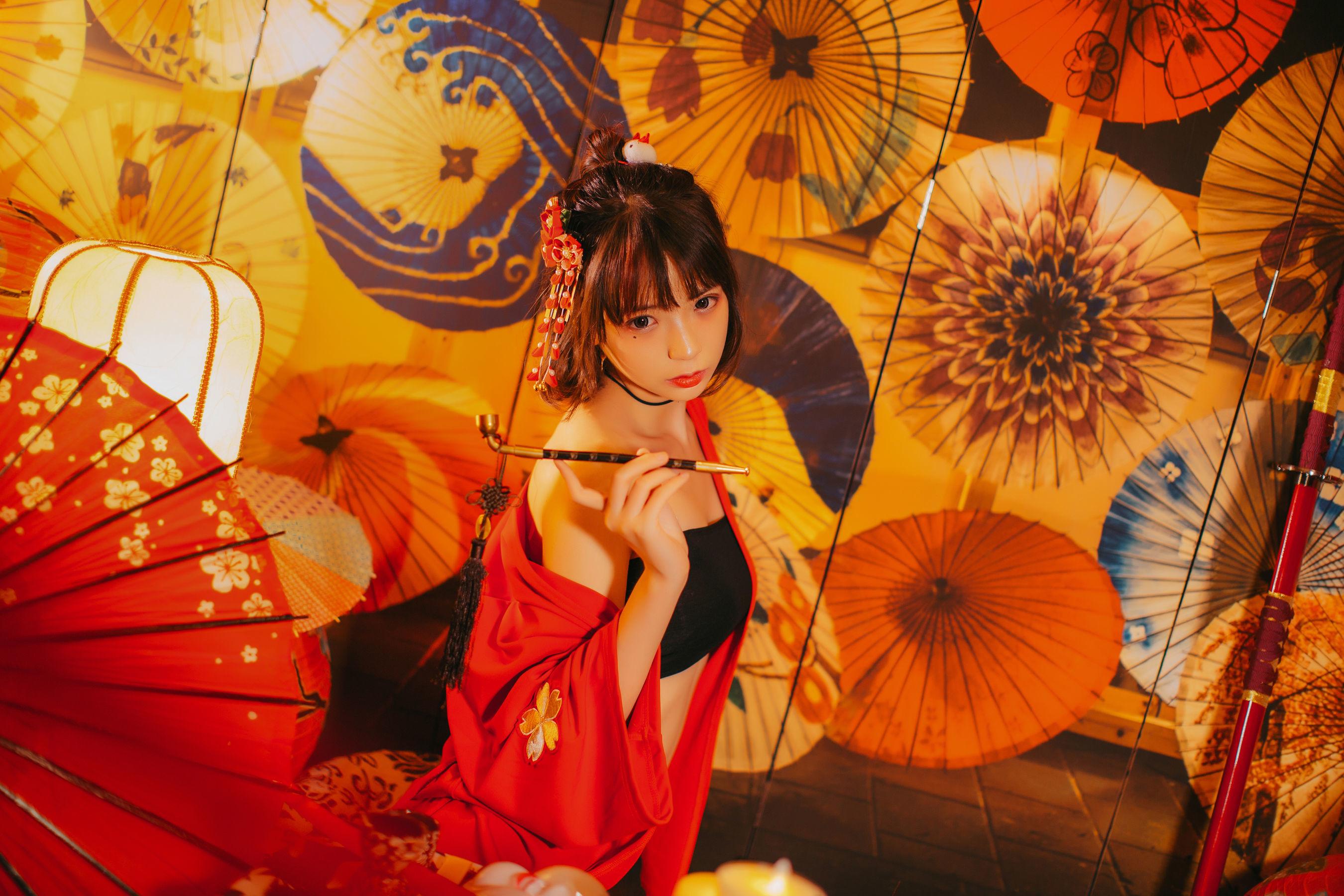 图片[8]-疯猫ss 红色羽衣-秀臀网-高品质图集网