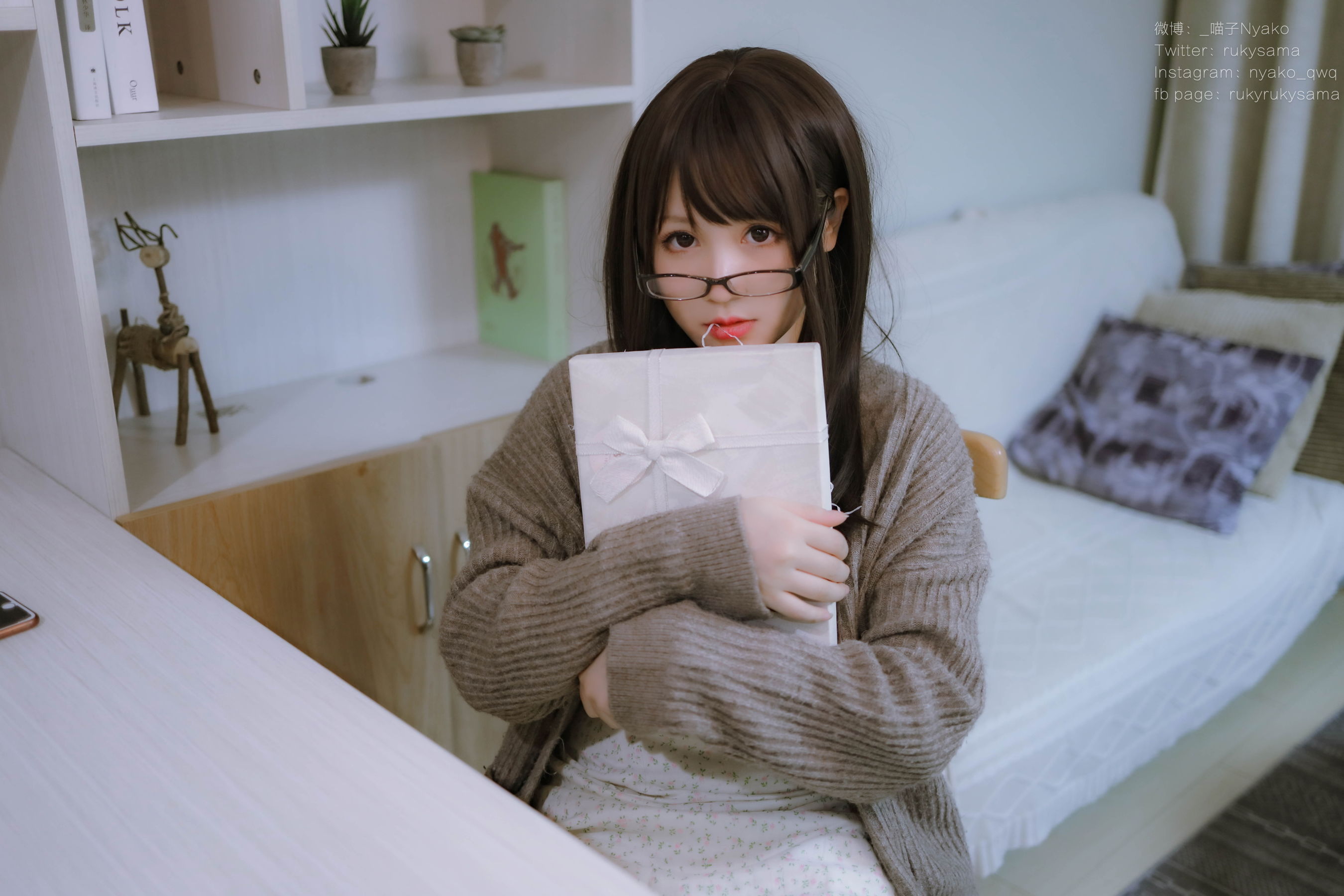 图片[9]-[网红COSER写真] 萌妹子Nyako喵子 – 妄想彼女との同棲生活 之 便服系列-秀臀网-高品质图集网