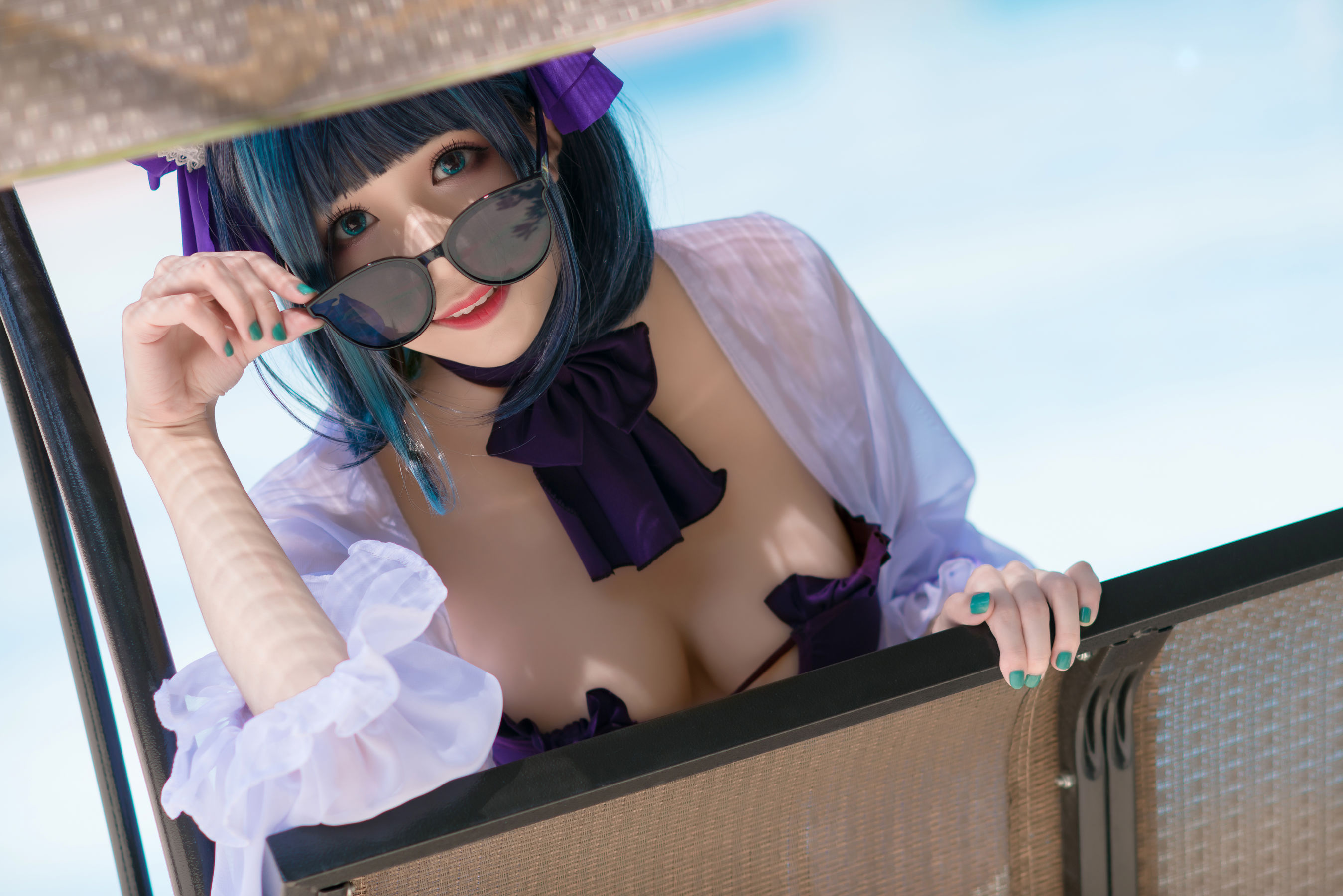 图片[5]-[福利COS] Tomoyo酱 – 碧蓝 柴郡泳装-蕾丝百合网-美图分享,Cosplay美图,私房写真,套图下载