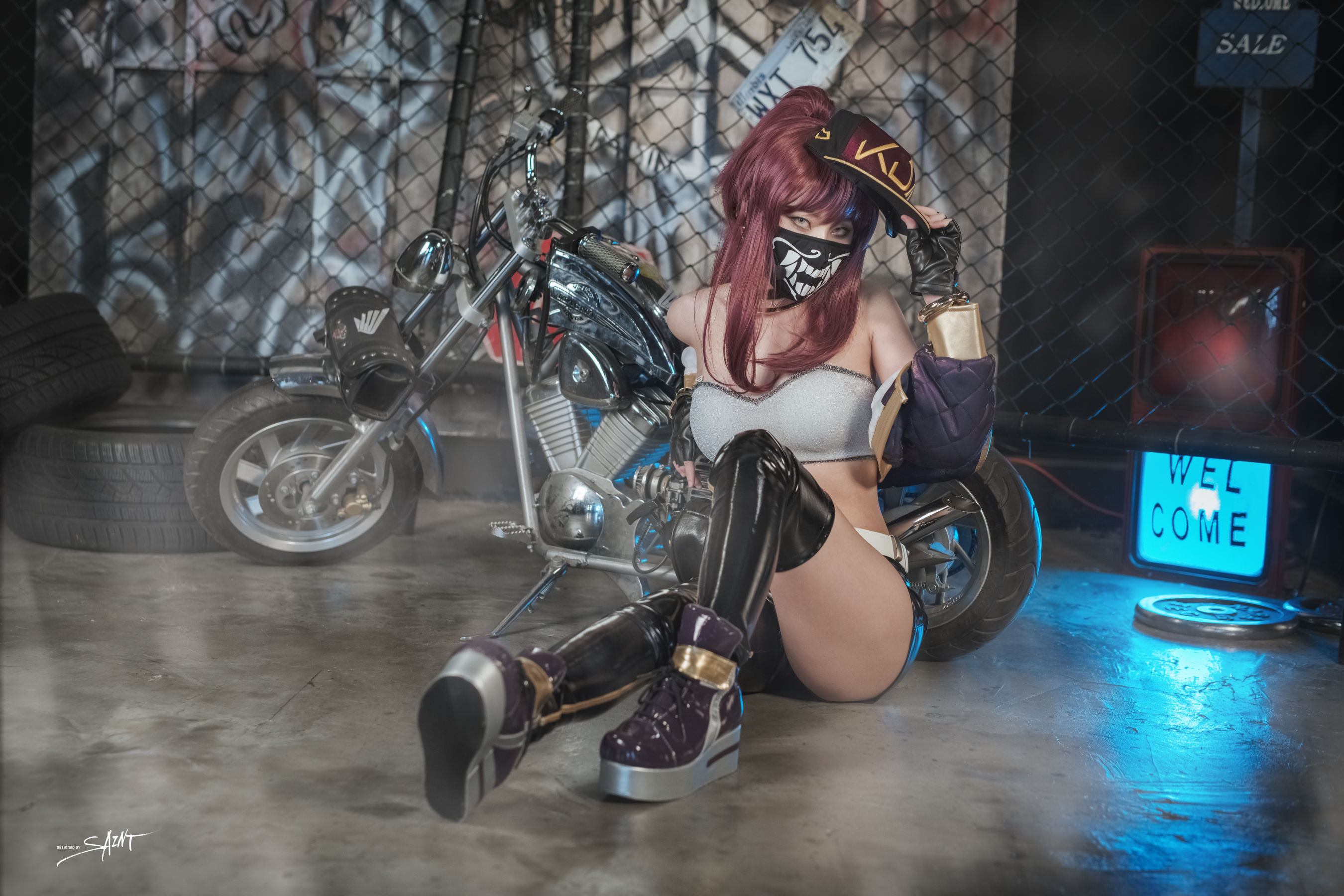 图片[9]-[saintphotolife] Yuna – Yuna’s Cos Vol.04 KDA Akali-秀臀网-高品质图集网