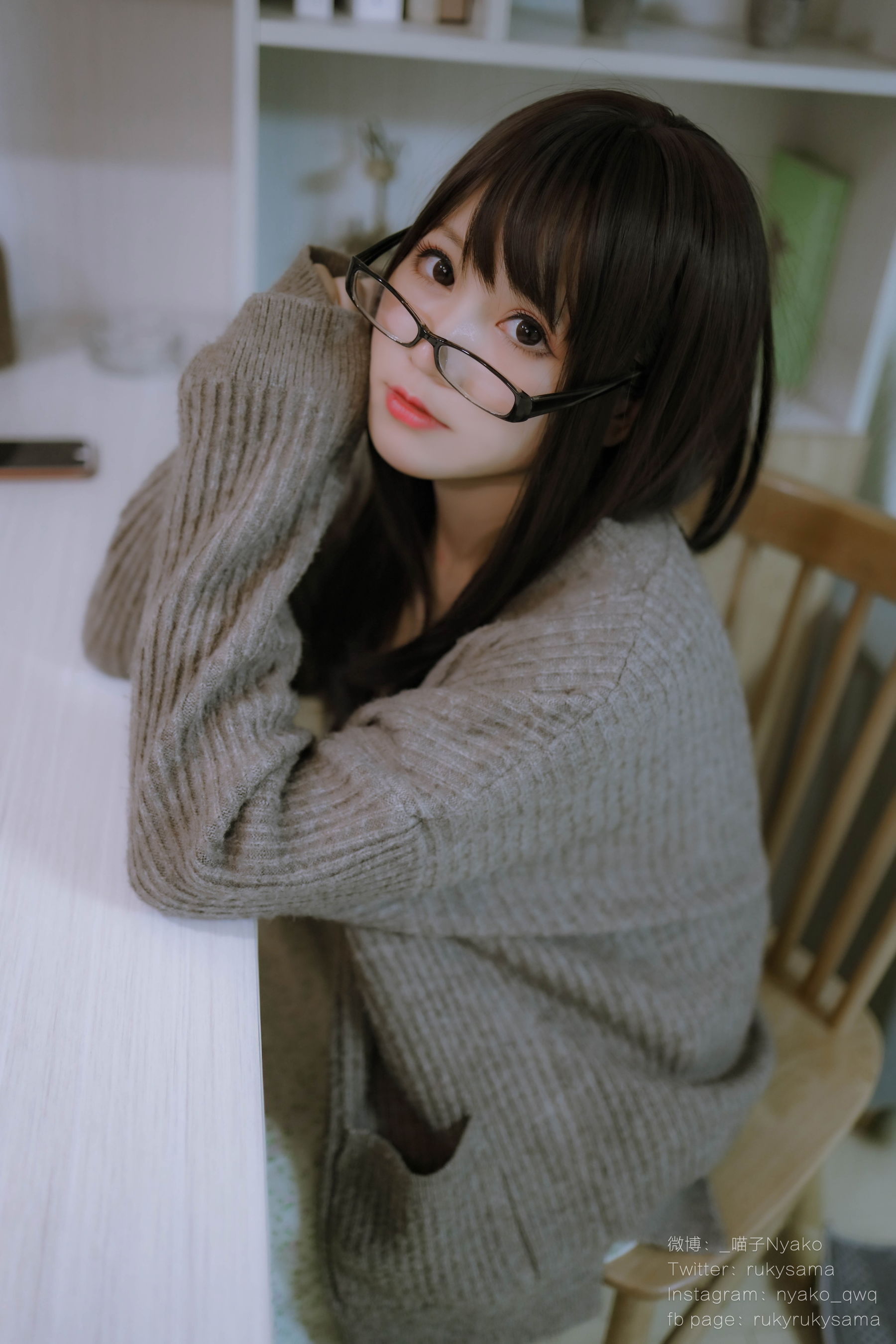 图片[3]-[网红COSER写真] 萌妹子Nyako喵子 – 妄想彼女との同棲生活 之 便服系列-蕾丝百合网-美图分享,Cosplay美图,私房写真,套图下载