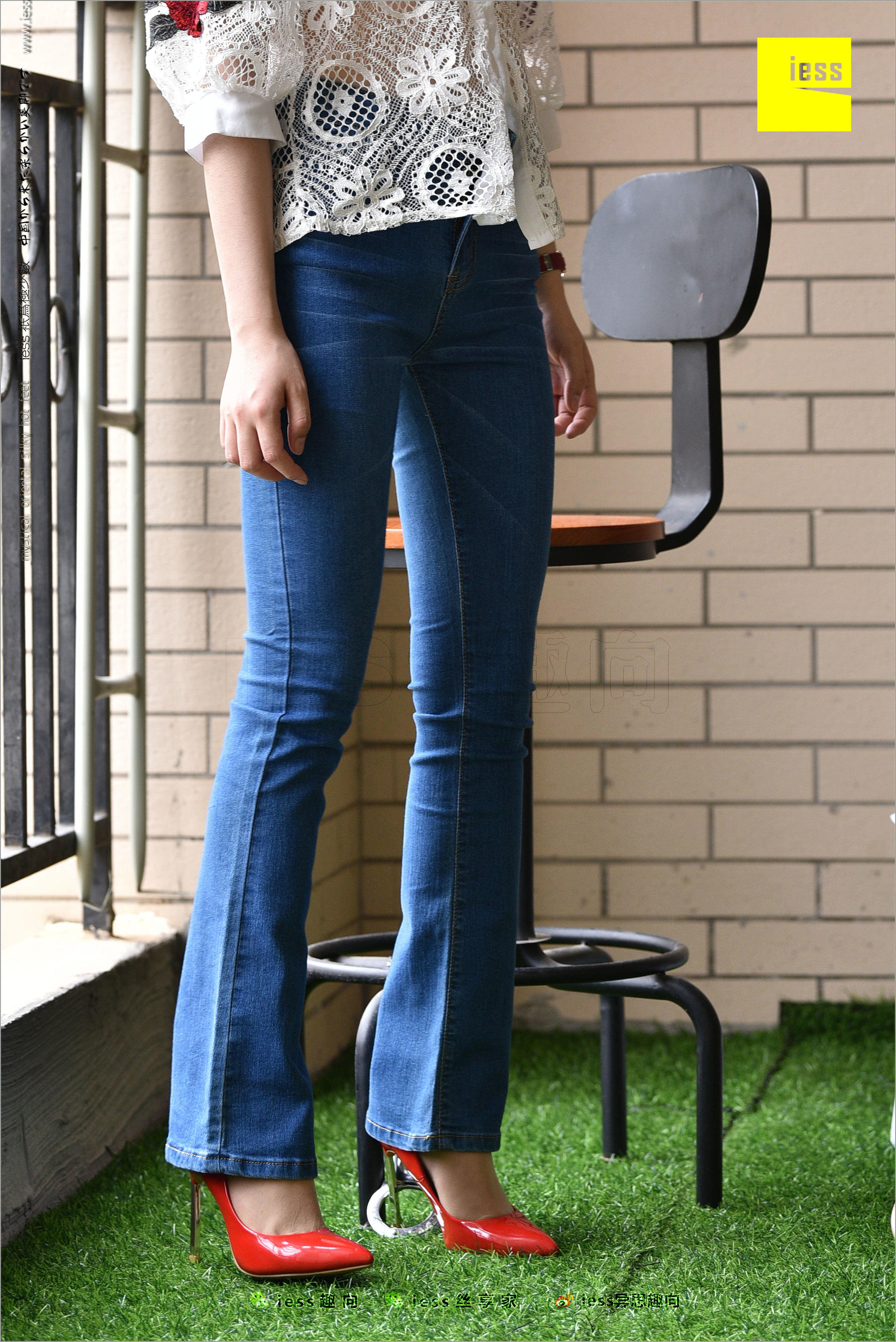 图片[9]-广炎《牛仔裤、新模特和红色高跟鞋》 [异思趣向IESS] 丝足便当224-秀臀网-高品质图集网