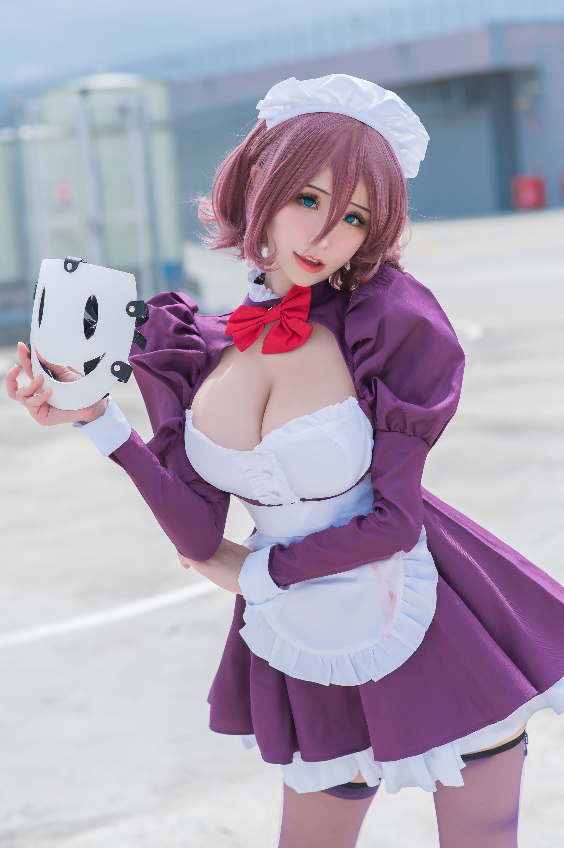 图片[9]-[网红COSER写真] 花リリ(Plant Lily) – Maid Mask-秀臀网-高品质图集网