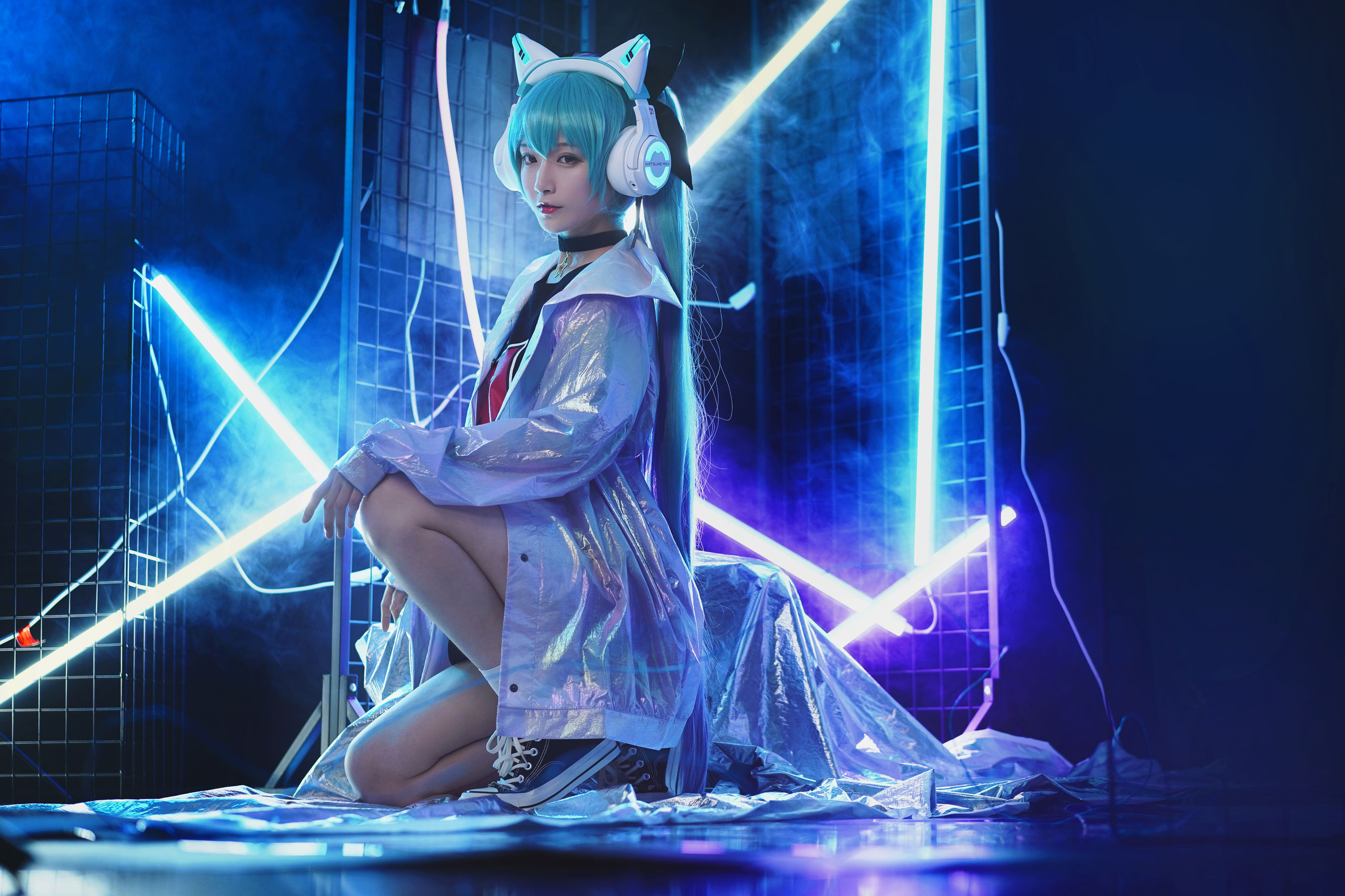 图片[5]-[Cosplay写真] 动漫博主铁板烧鬼舞w – 妖舞耳机miku-蕾丝百合网-美图分享,Cosplay美图,私房写真,套图下载