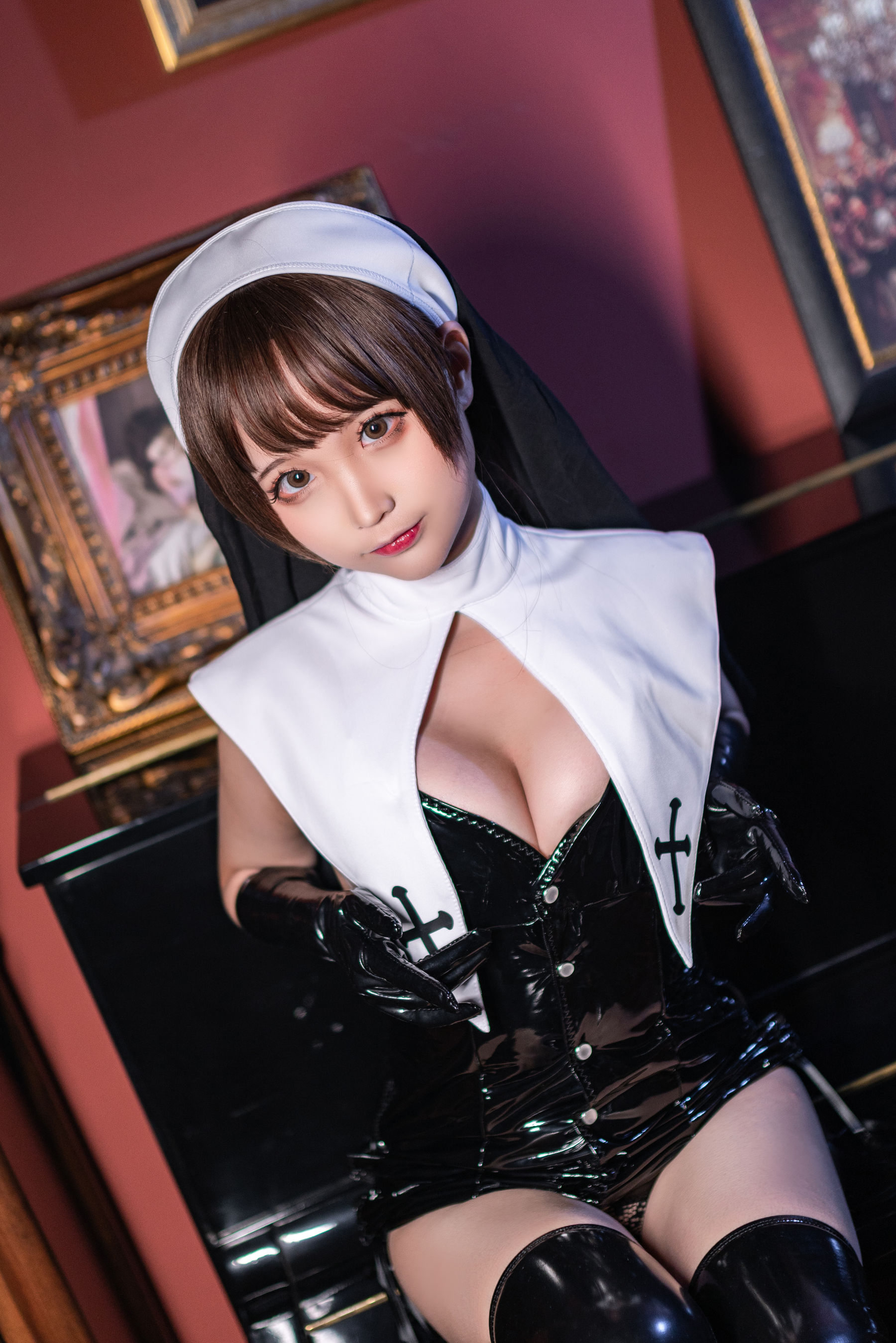 图片[3]-[福利COS] 动漫博主蠢沫沫 – 魅–皮修女-蕾丝百合网-美图分享,Cosplay美图,私房写真,套图下载