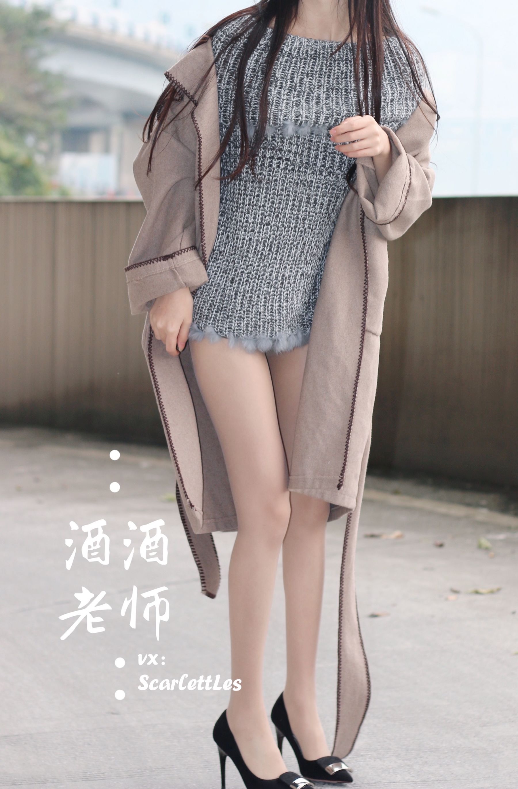 图片[8]-[福利COS] 酒酒老师 – 停车场里的超短裙-秀臀网-高品质图集网