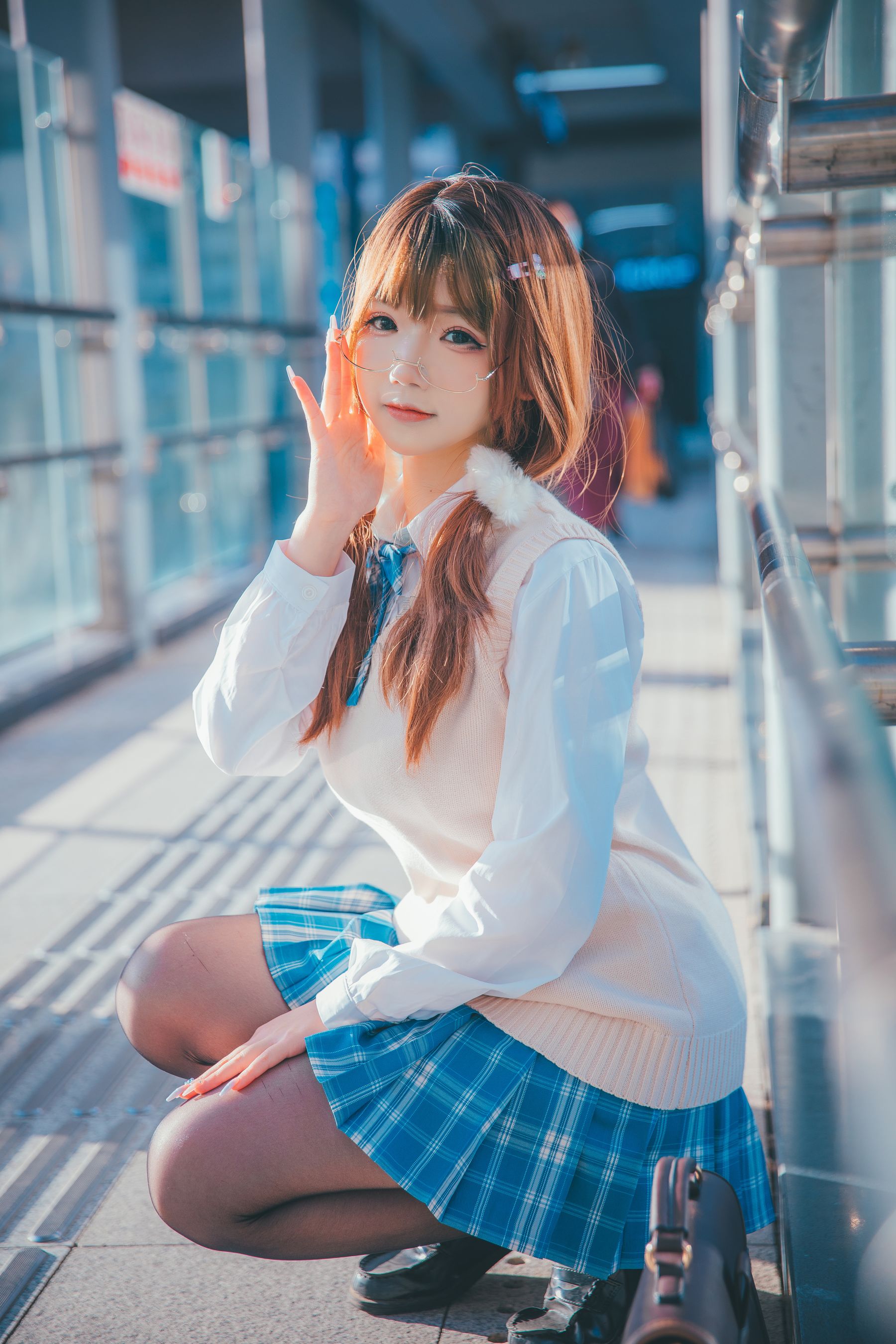 图片[9]-[福利COS] 动漫博主雪晴Astra – JK夕阳-秀臀网-高品质图集网