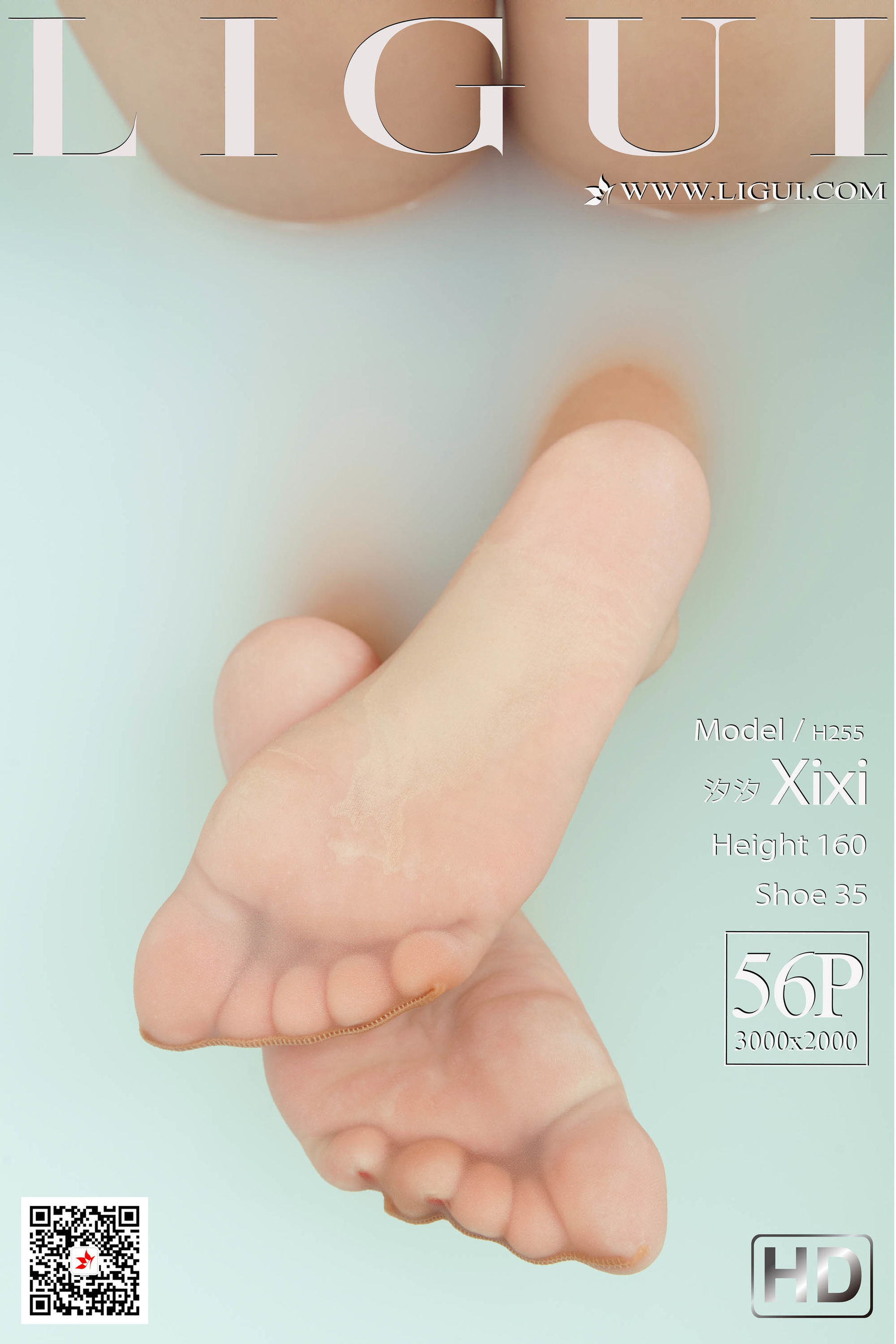 图片[1]-[丽柜Ligui] 香浴名莲 Model 汐汐-秀臀网-高品质图集网