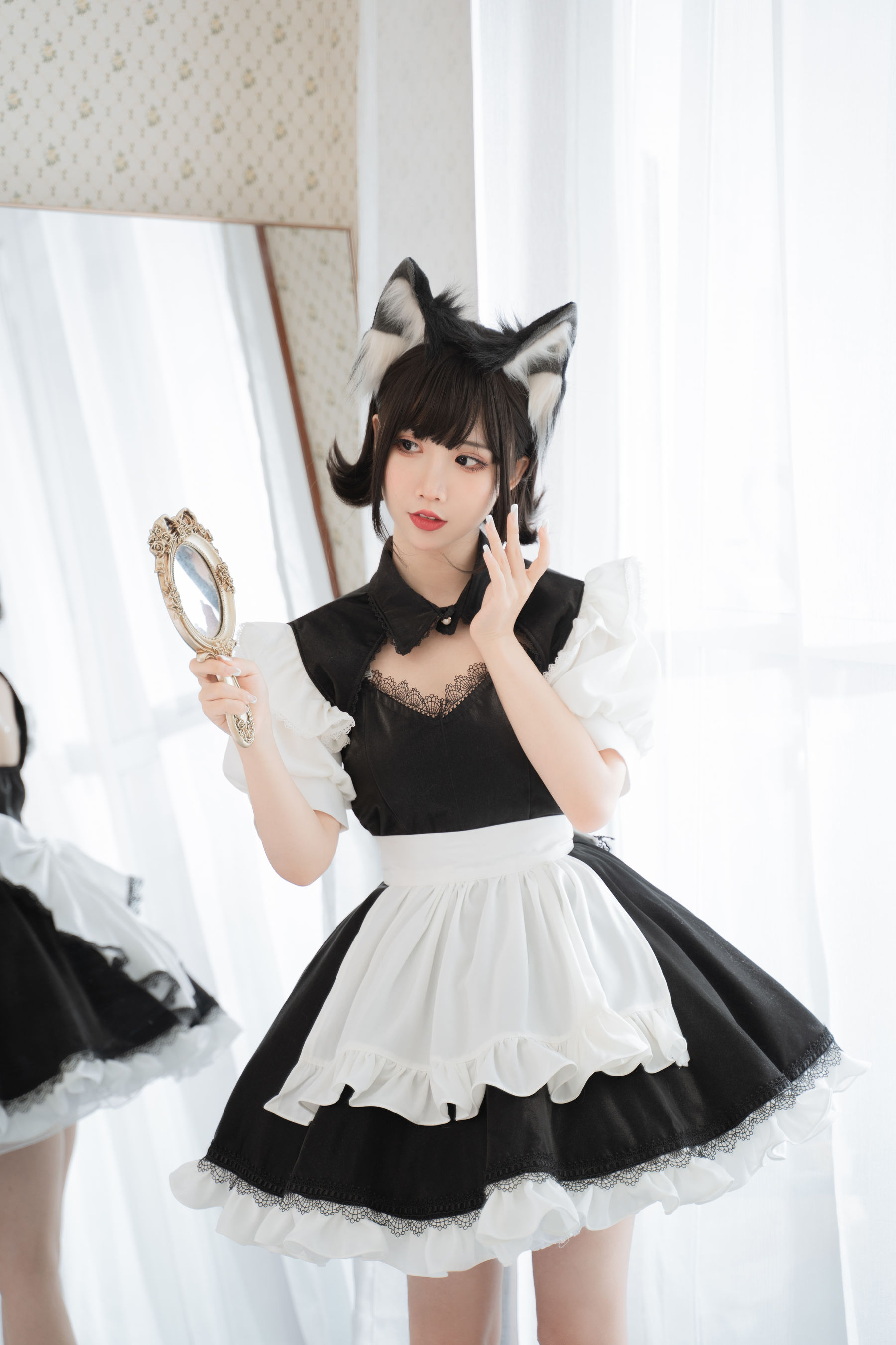 图片[8]-[福利COS] 可爱人气Coser面饼仙儿 – 开胸女仆-秀臀网-高品质图集网