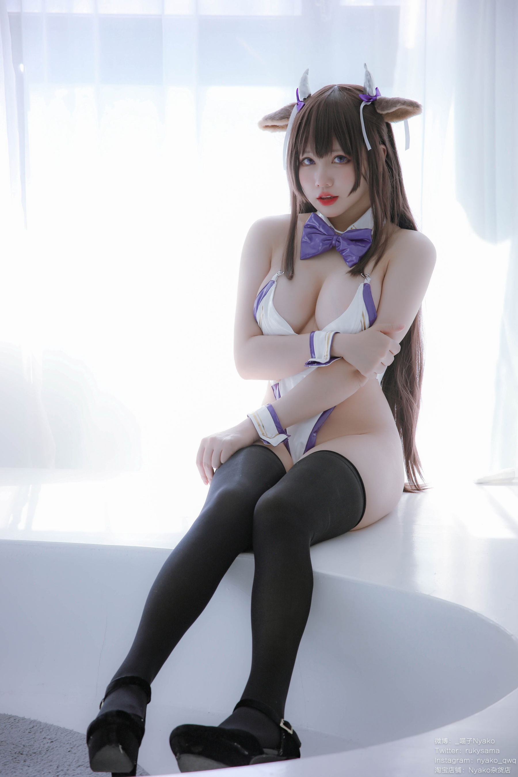 图片[8]-[福利COS] 萌妹子Nyako喵子 – 樫野本 牛牛赌场女郎-秀臀网-高品质图集网