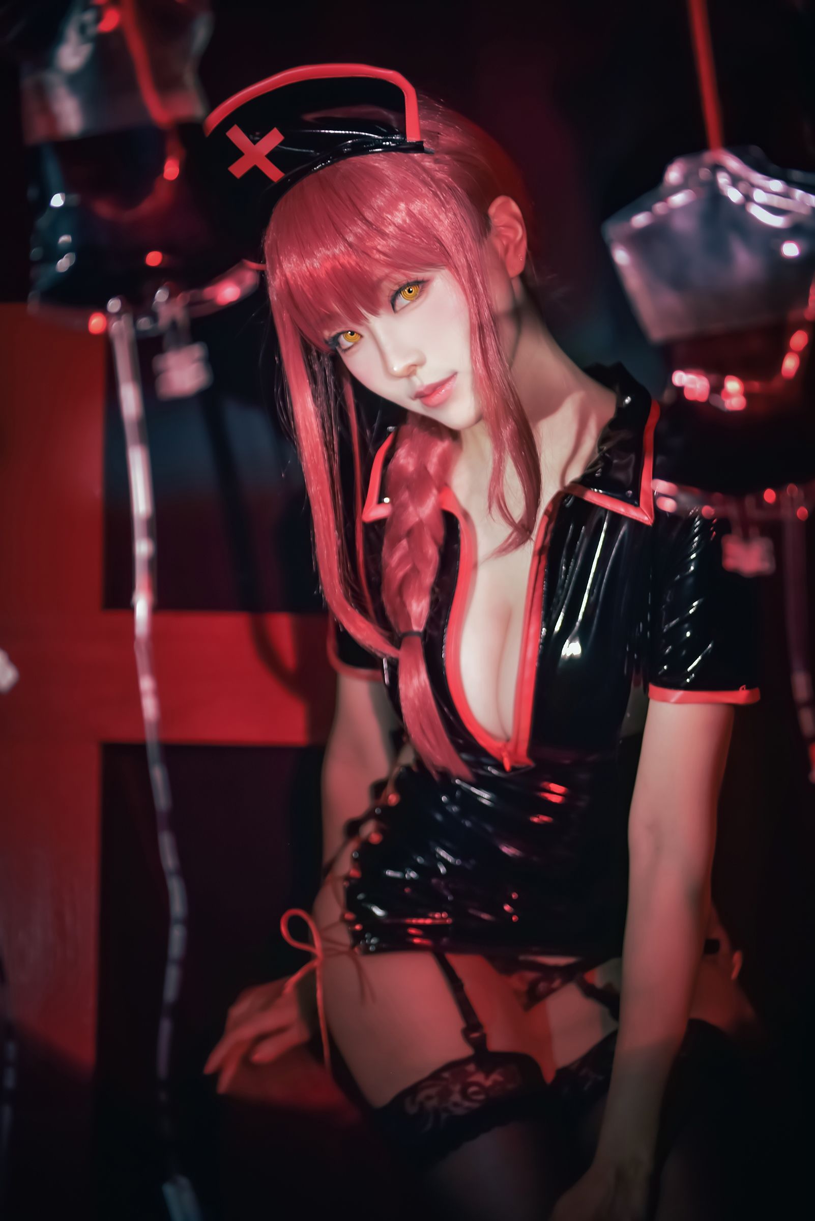 Ely_eee(ElyEE子) – Makima Black Nurse-蕾丝百合网-美图分享,Cosplay美图,私房写真,套图下载
