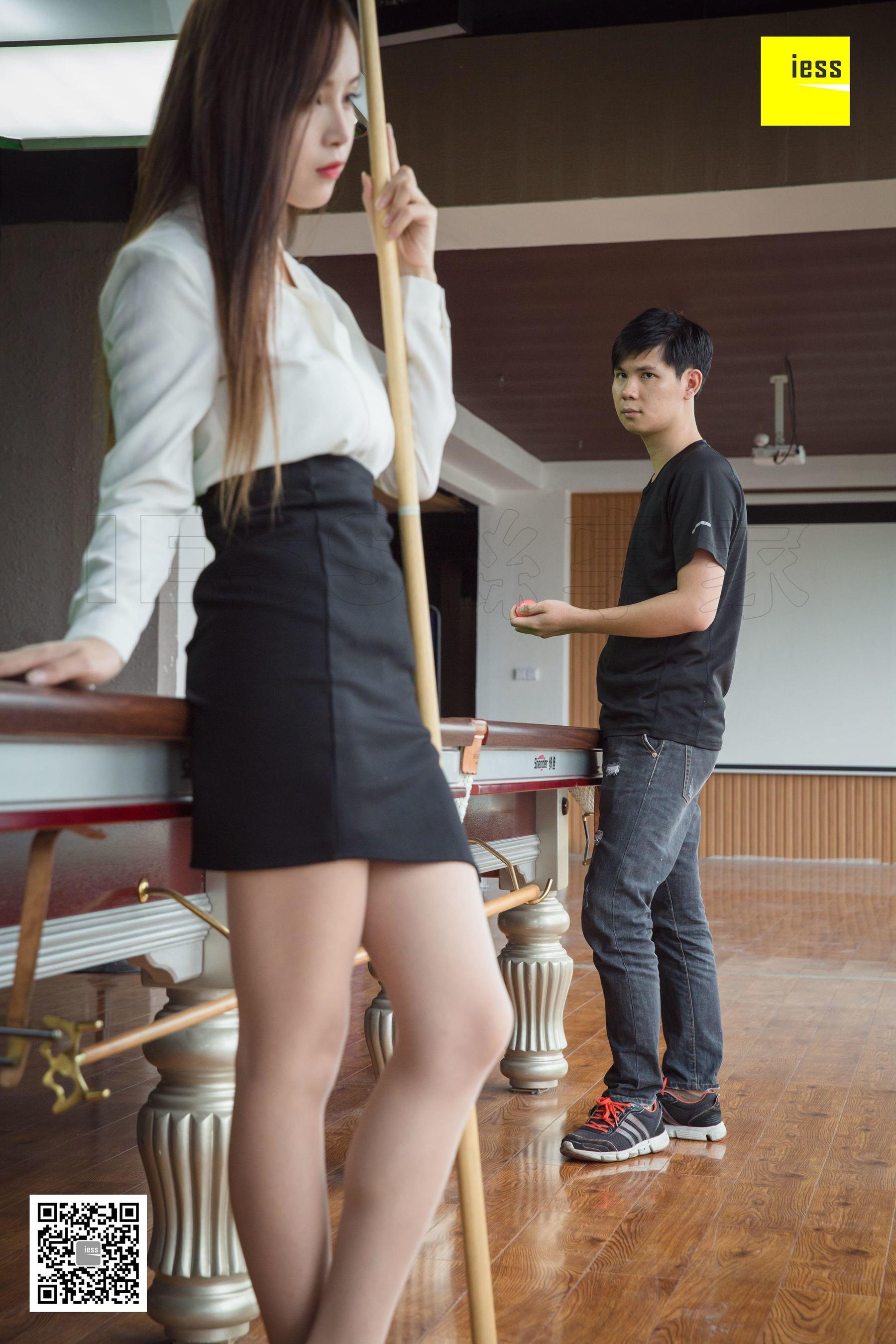 图片[4]-[异思趣向IESS] 模特小羽 《可以教我打台球吗》-秀臀网-高品质图集网