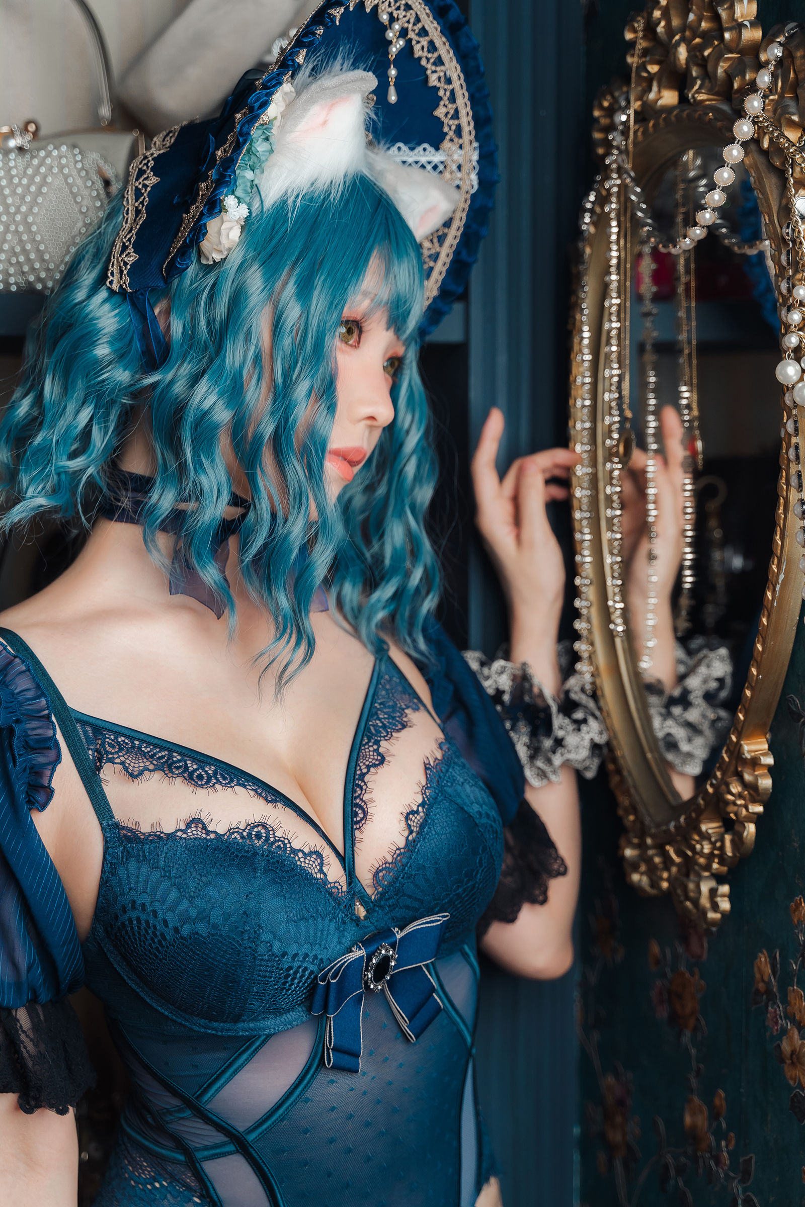 图片[3]-[福利COS] Ely_eee(ElyEE子) – Scottish Fold Cat Doll 摺耳貓少女人形-蕾丝百合网-美图分享,Cosplay美图,私房写真,套图下载