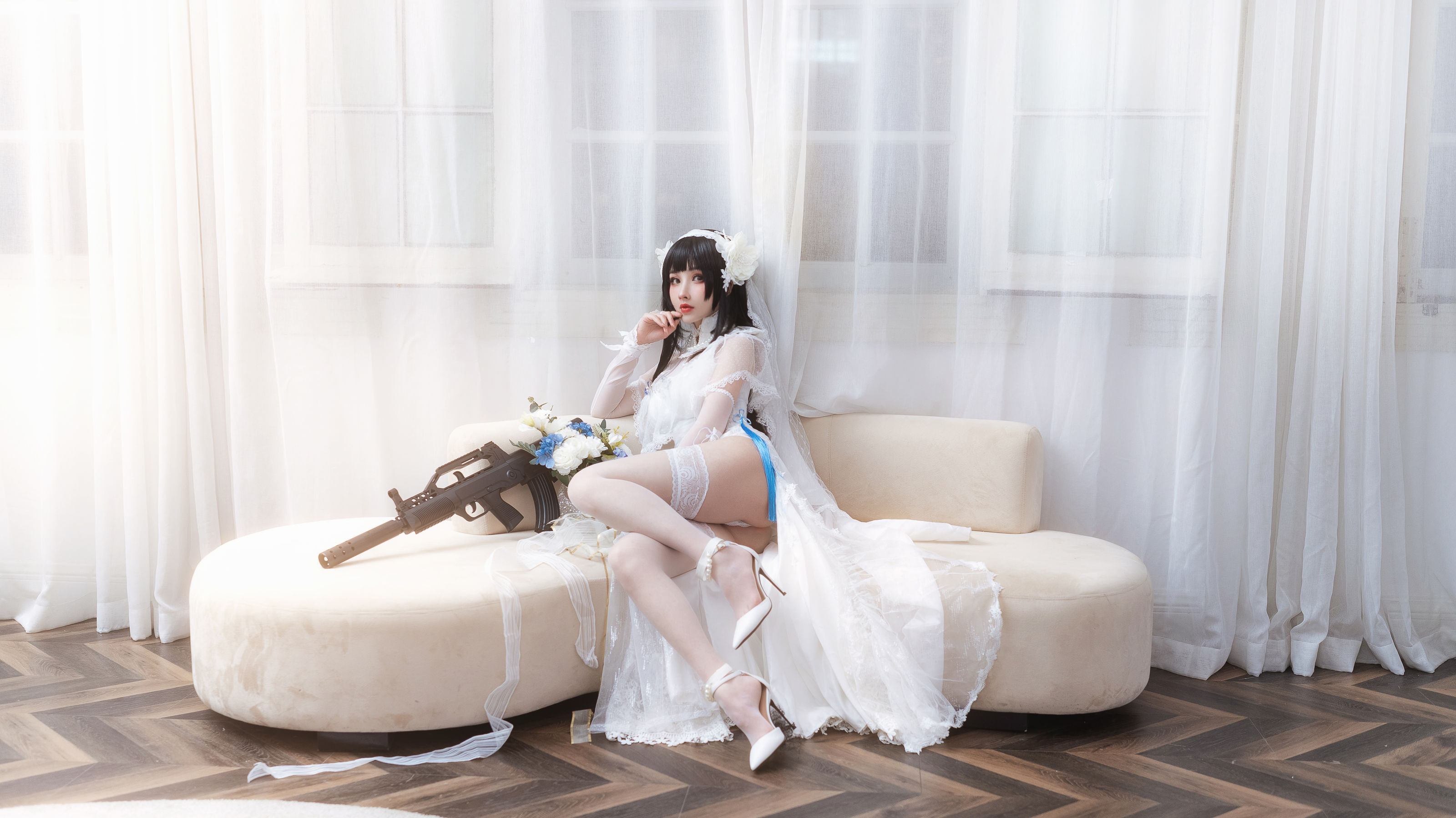 [网红COSER写真] COS福利rioko凉凉子 – 95花嫁-蕾丝百合网-美图分享,Cosplay美图,私房写真,套图下载