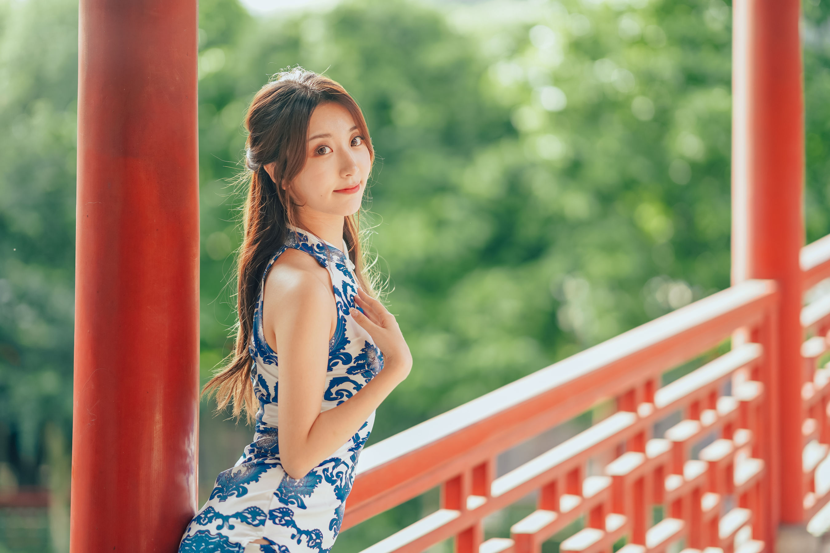 图片[7]-[Cosplay] 人气Coser黑川 – 青花旗袍-秀臀网-高品质图集网