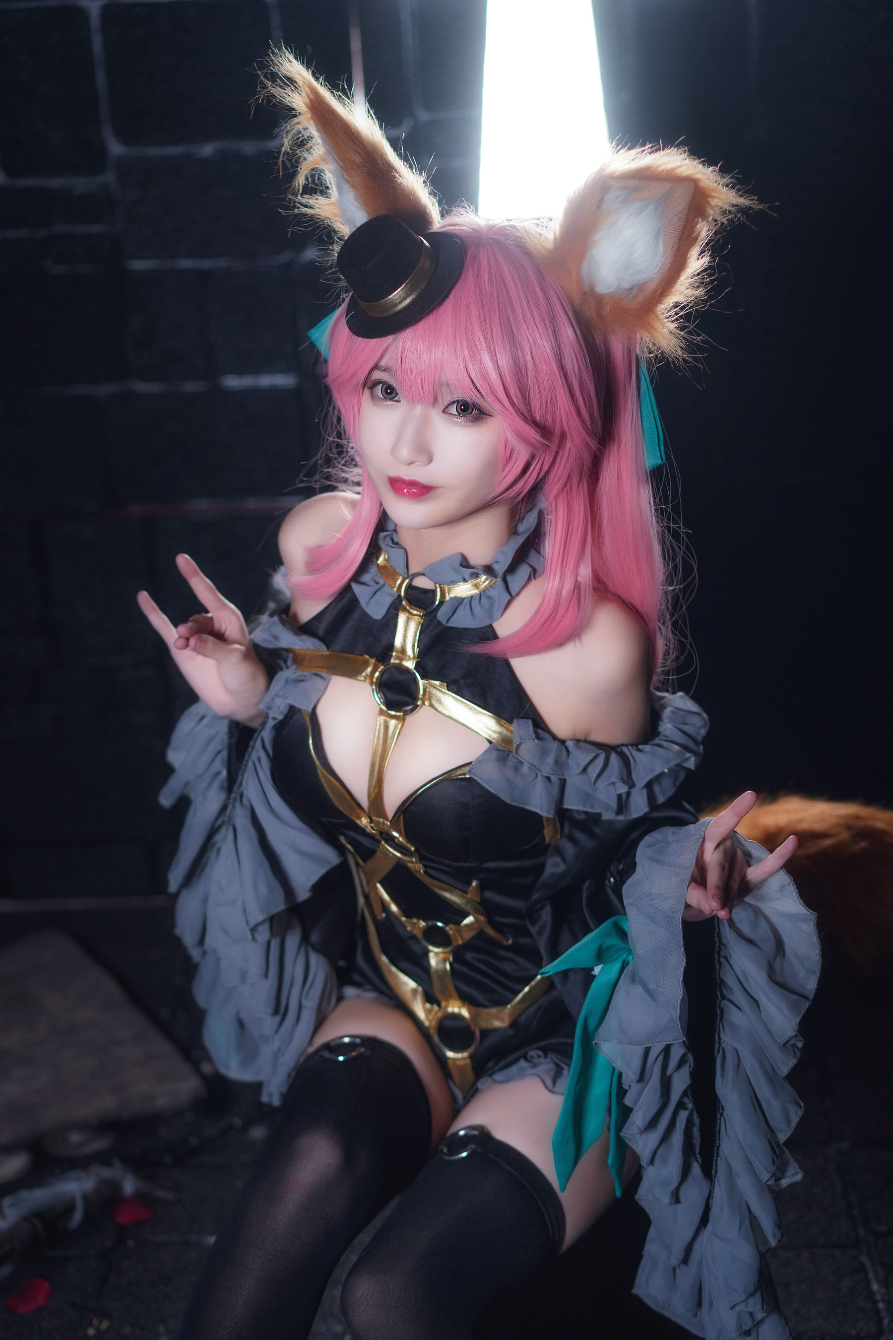图片[7]-[Cosplay写真] 动漫博主铁板烧鬼舞w – 玉藻前 魔术-秀臀网-高品质图集网