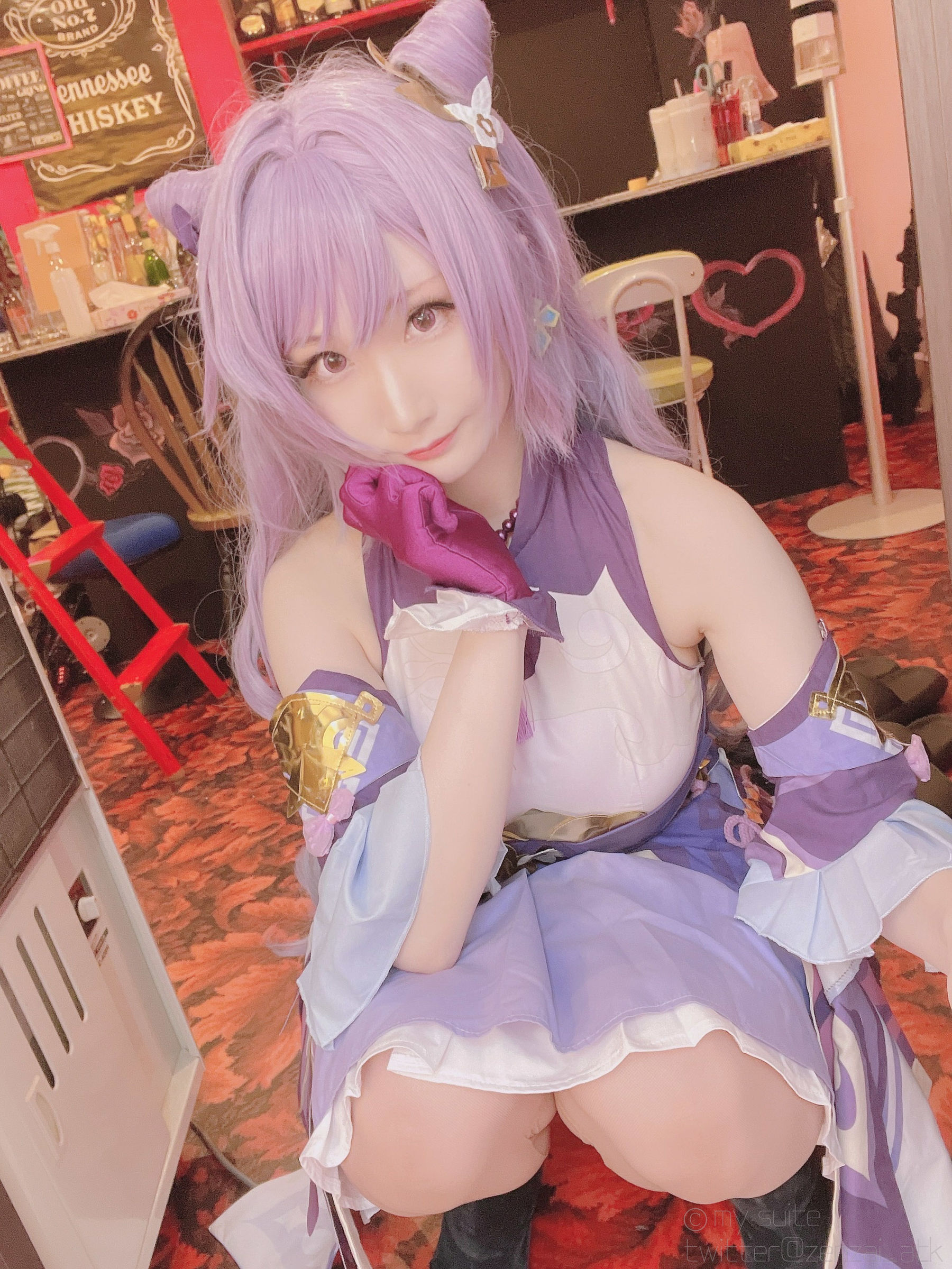 图片[8]-[福利COS] (Cosplay)[my suite] Atsuki あつき – Keqing 刻晴 (Genshin Impact)-秀臀网-高品质图集网