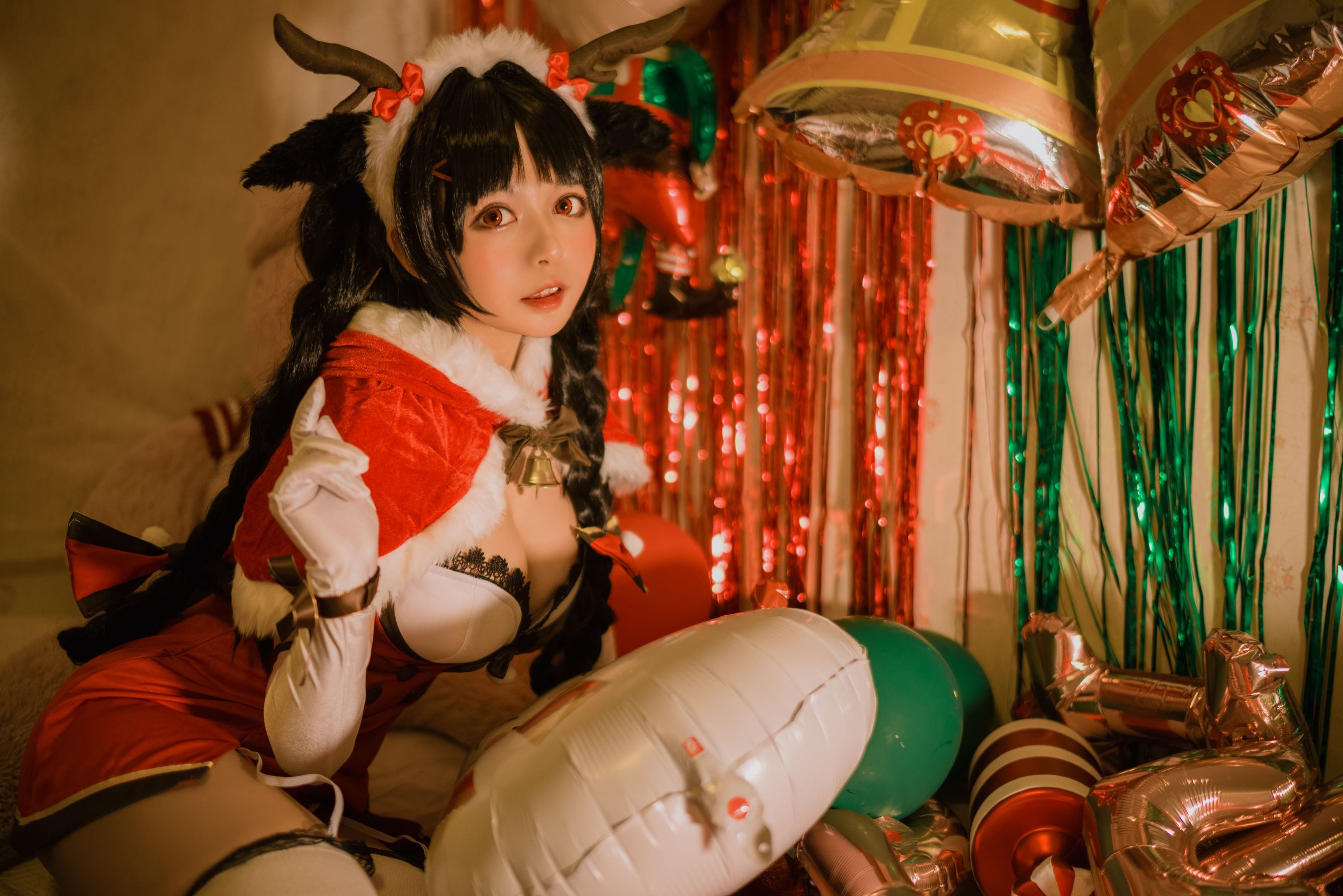 图片[9]-[COS福利] 大眼萌妹黑猫猫OvO – 大潮圣诞-秀臀网-高品质图集网