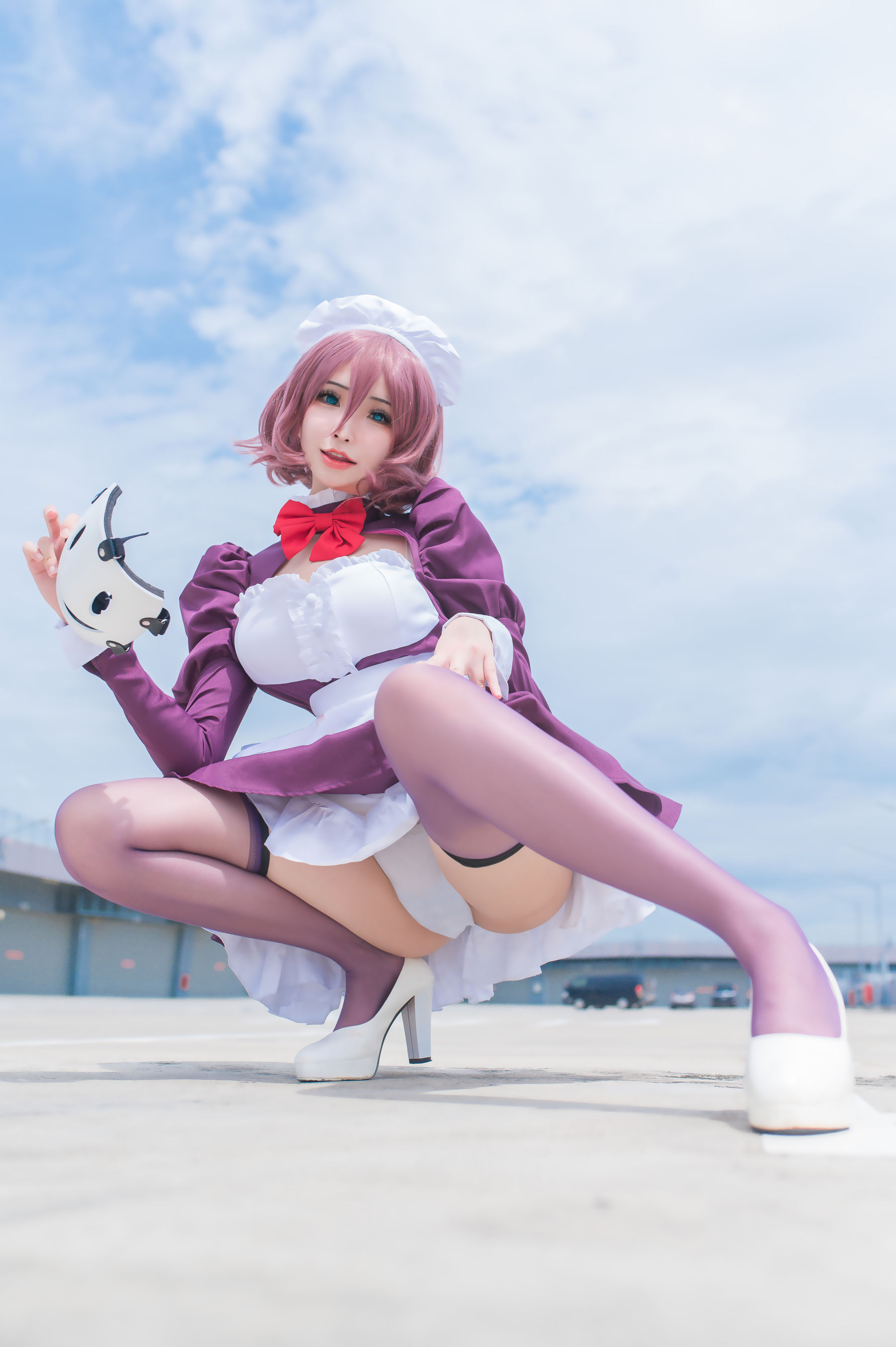 图片[7]-[网红COSER写真] 花リリ(Plant Lily) – Maid Mask-秀臀网-高品质图集网