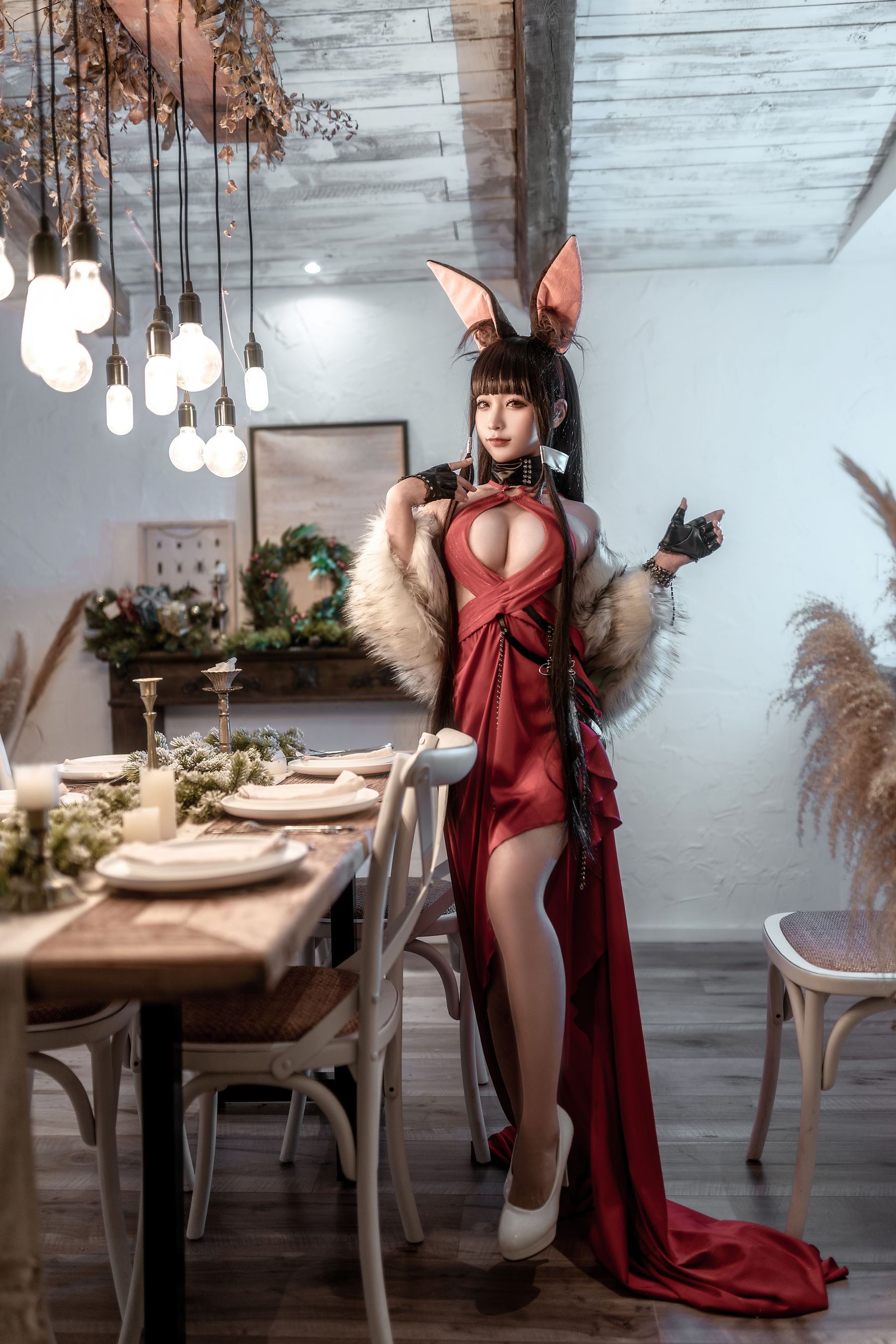 动漫博主蠢沫沫 – Akagi Ruby-Laced Beauty (Azur Lane)-蕾丝百合网-美图分享,Cosplay美图,私房写真,套图下载