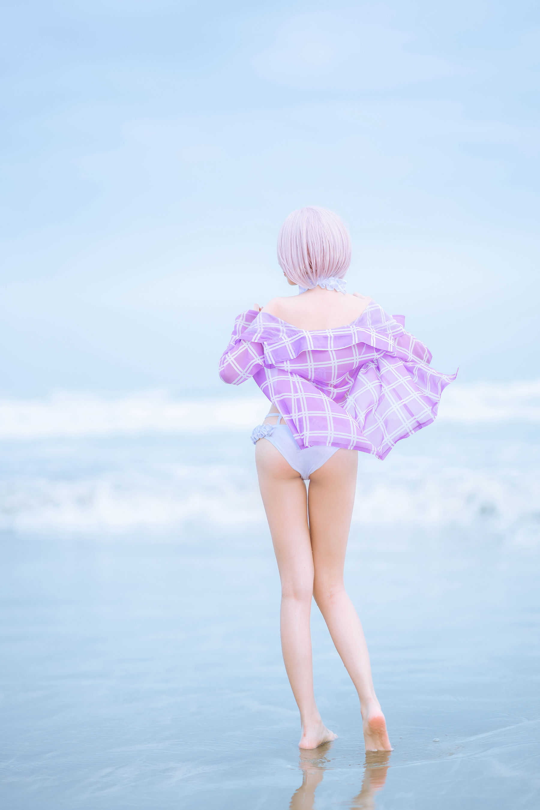 图片[8]-[网红COSER写真] 动漫博主果咩酱w – 海边玛修-秀臀网-高品质图集网