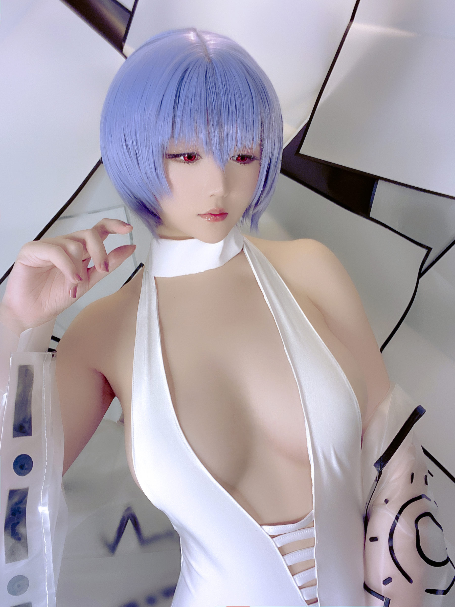 Coser小姐姐星之迟迟 – 绫波丽同人-蕾丝百合网-美图分享,Cosplay美图,私房写真,套图下载