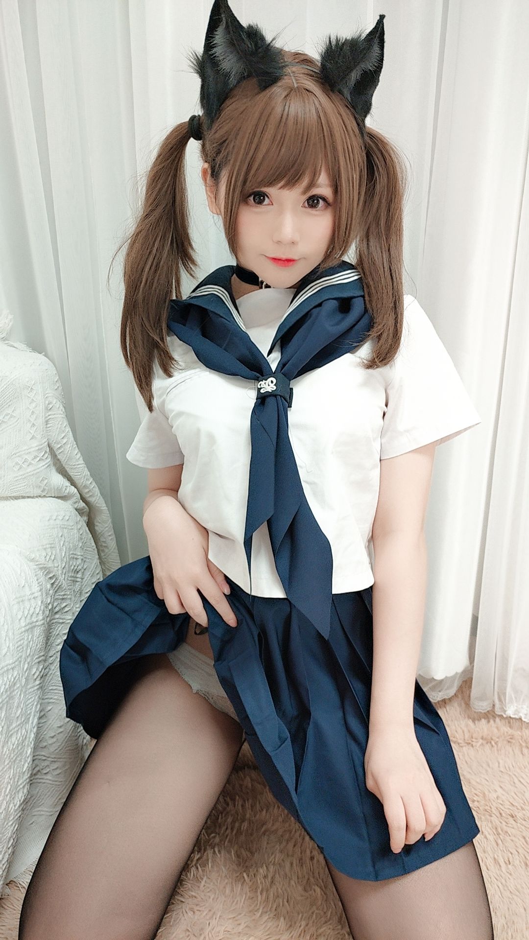 图片[3]-[Cosplay写真] 萌妹子Nyako喵子 – 水手服-蕾丝百合网-美图分享,Cosplay美图,私房写真,套图下载