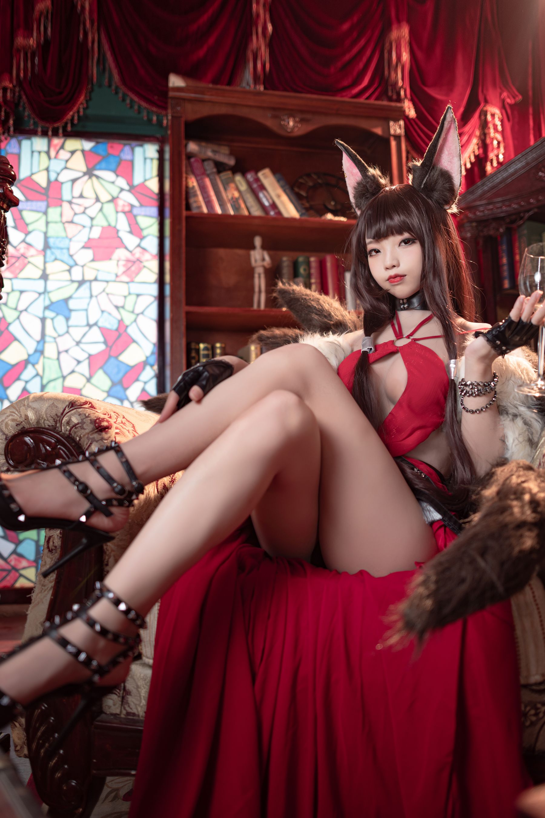 图片[4]-[福利COS] 狐玖玖 – 碧蓝航线 赤城-蕾丝百合网-美图分享,Cosplay美图,私房写真,套图下载
