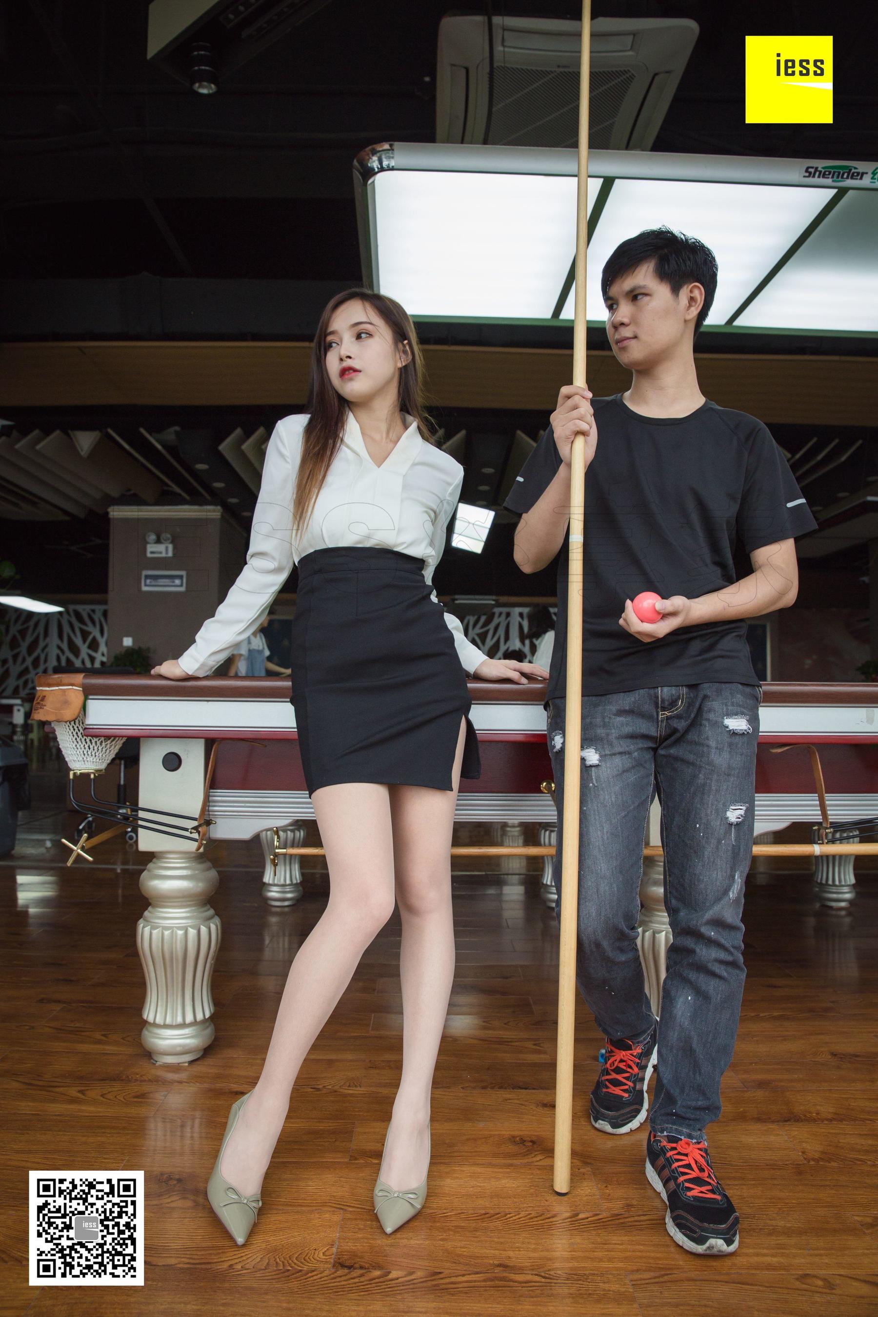 图片[9]-[异思趣向IESS] 模特小羽 《可以教我打台球吗》-秀臀网-高品质图集网