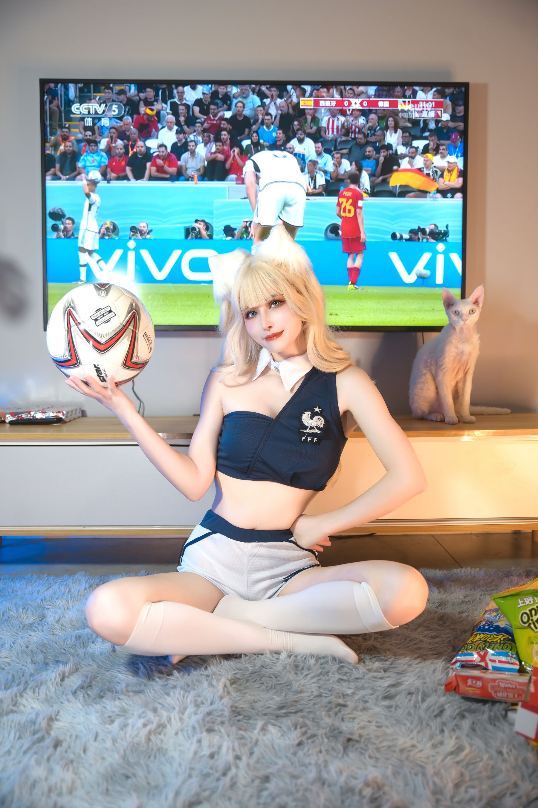 图片[4]-[福利COS] 鹿八岁 – 足球少女-蕾丝百合网-美图分享,Cosplay美图,私房写真,套图下载