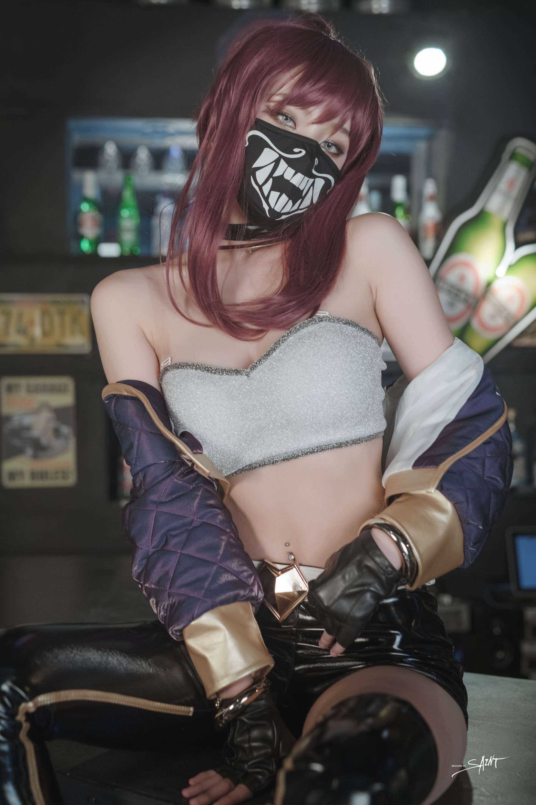 图片[7]-[saintphotolife] Yuna – Yuna’s Cos Vol.04 KDA Akali-秀臀网-高品质图集网