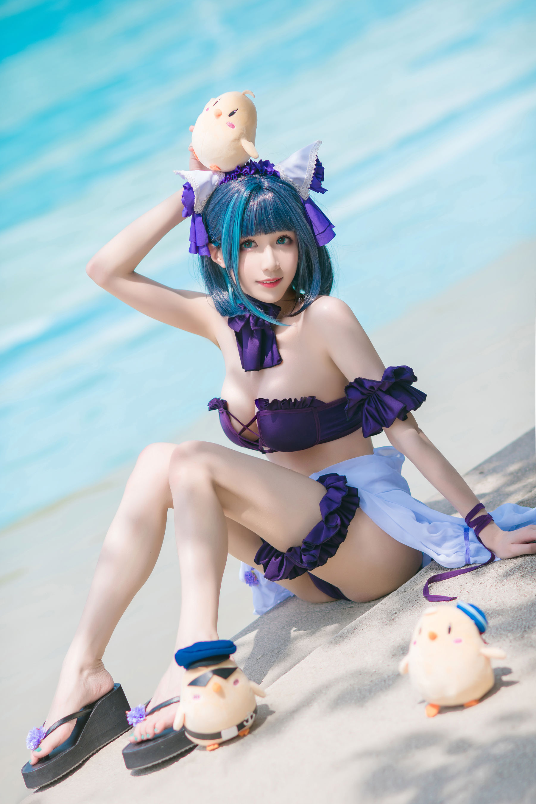 图片[4]-[福利COS] Tomoyo酱 – 碧蓝 柴郡泳装-蕾丝百合网-美图分享,Cosplay美图,私房写真,套图下载