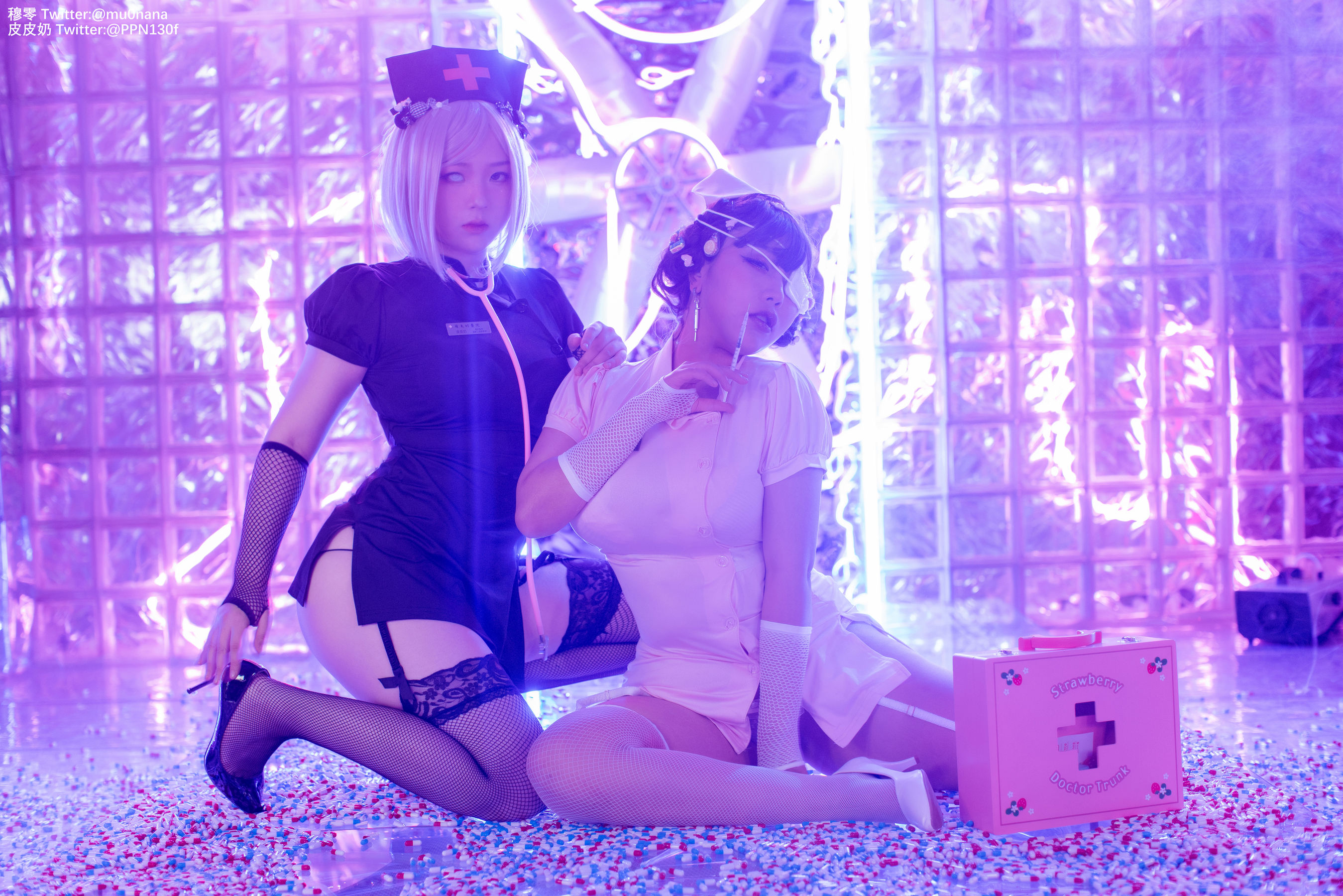 图片[8]-[Cosplay写真] 皮皮奶可可爱了啦 – 万圣节邪恶护士-秀臀网-高品质图集网