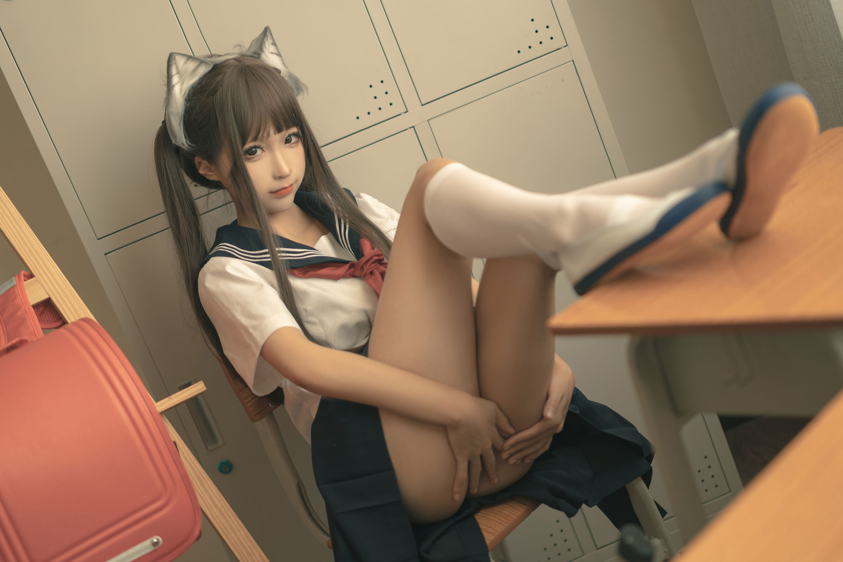 图片[3]-[福利COS] 动漫博主蠢沫沫 – 放学后-蕾丝百合网-美图分享,Cosplay美图,私房写真,套图下载