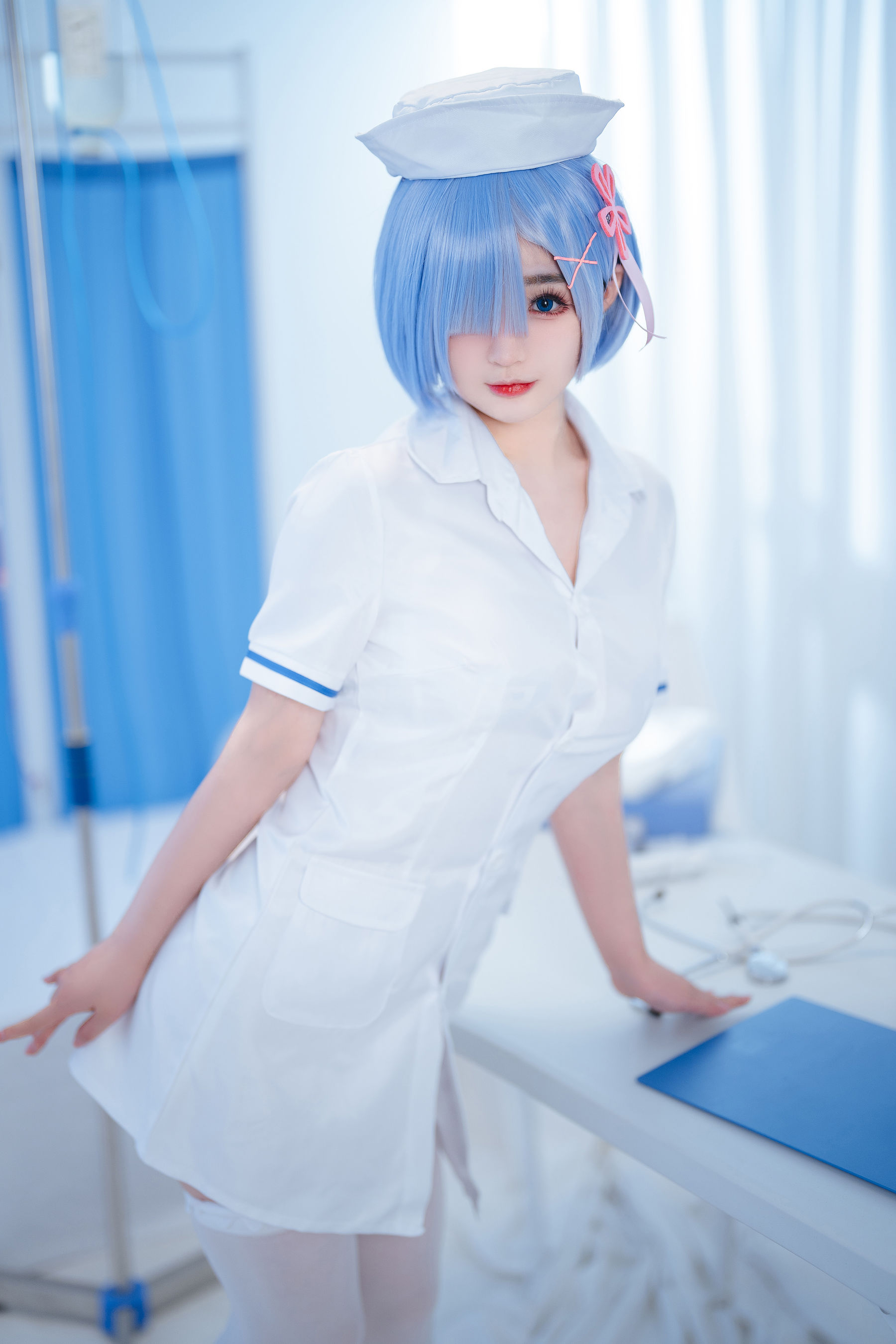 图片[4]-[福利COS] 桜井宁宁 – 雷姆护士-蕾丝百合网-美图分享,Cosplay美图,私房写真,套图下载