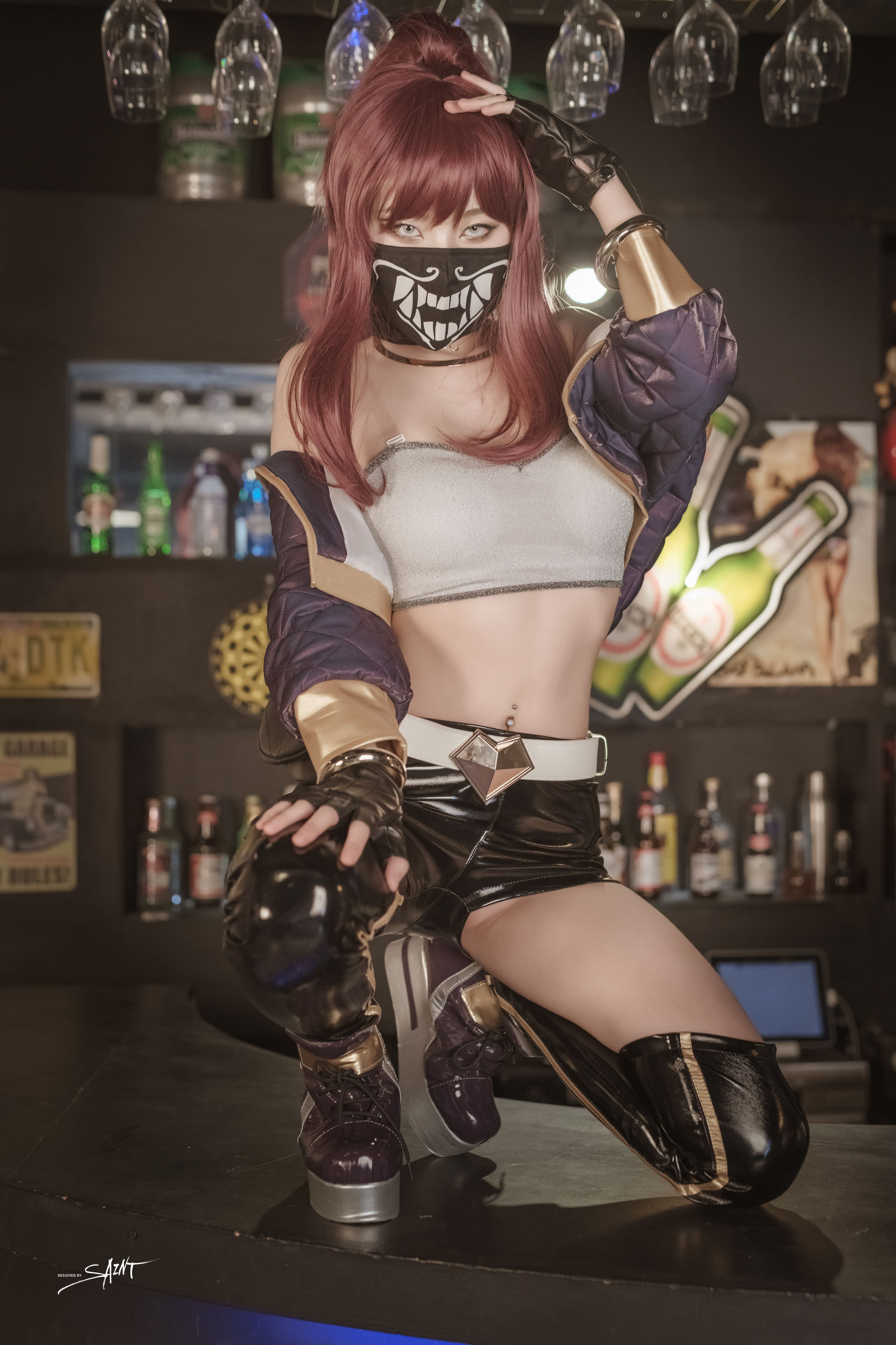 图片[8]-[saintphotolife] Yuna – Yuna’s Cos Vol.04 KDA Akali-秀臀网-高品质图集网