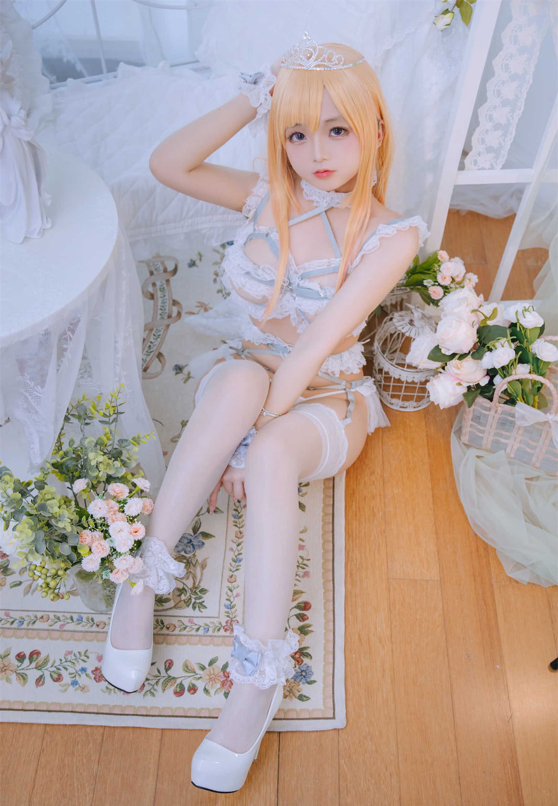 图片[1]-[福利COS] Cosplay日奈娇 – 喜多川海梦 花嫁-秀臀网-高品质图集网