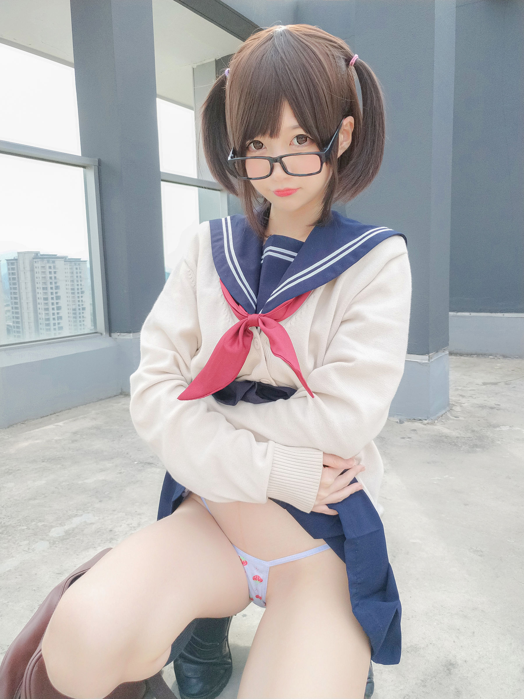 图片[7]-[Cosplay写真] NAGISA魔物喵 – 海军JK风-秀臀网-高品质图集网