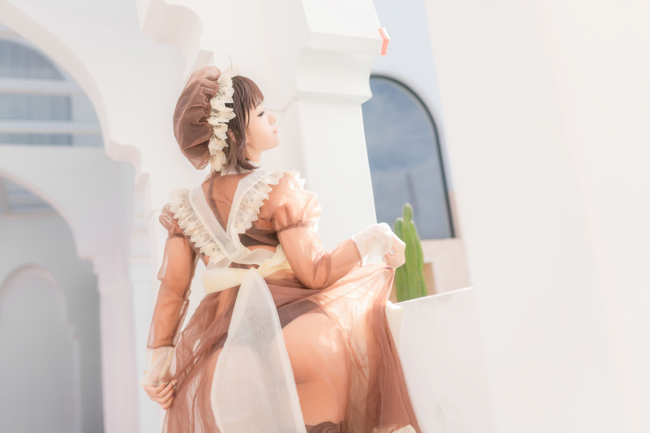 图片[5]-[福利COS] 动漫博主蠢沫沫 – 纱-室外女仆-蕾丝百合网-美图分享,Cosplay美图,私房写真,套图下载