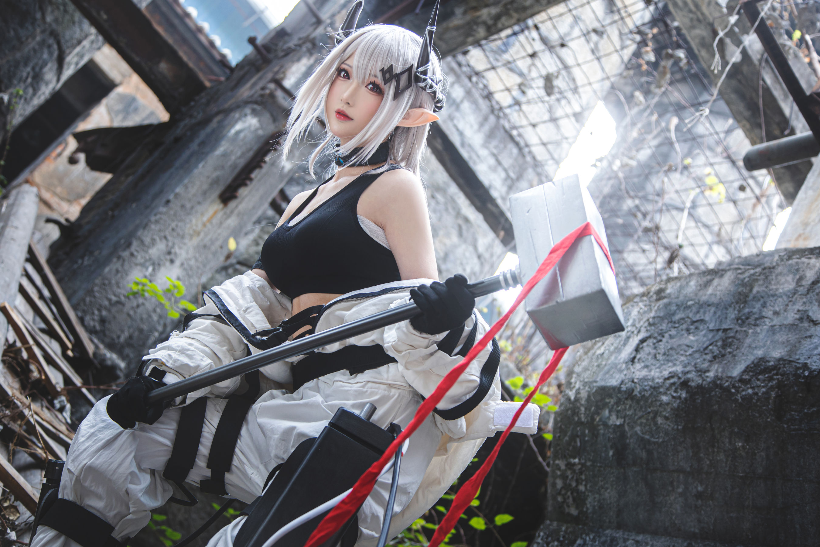 图片[2]-[福利COS] Coser小姐姐南宫 – 明日方舟 泥岩-蕾丝百合网-美图分享,Cosplay美图,私房写真,套图下载